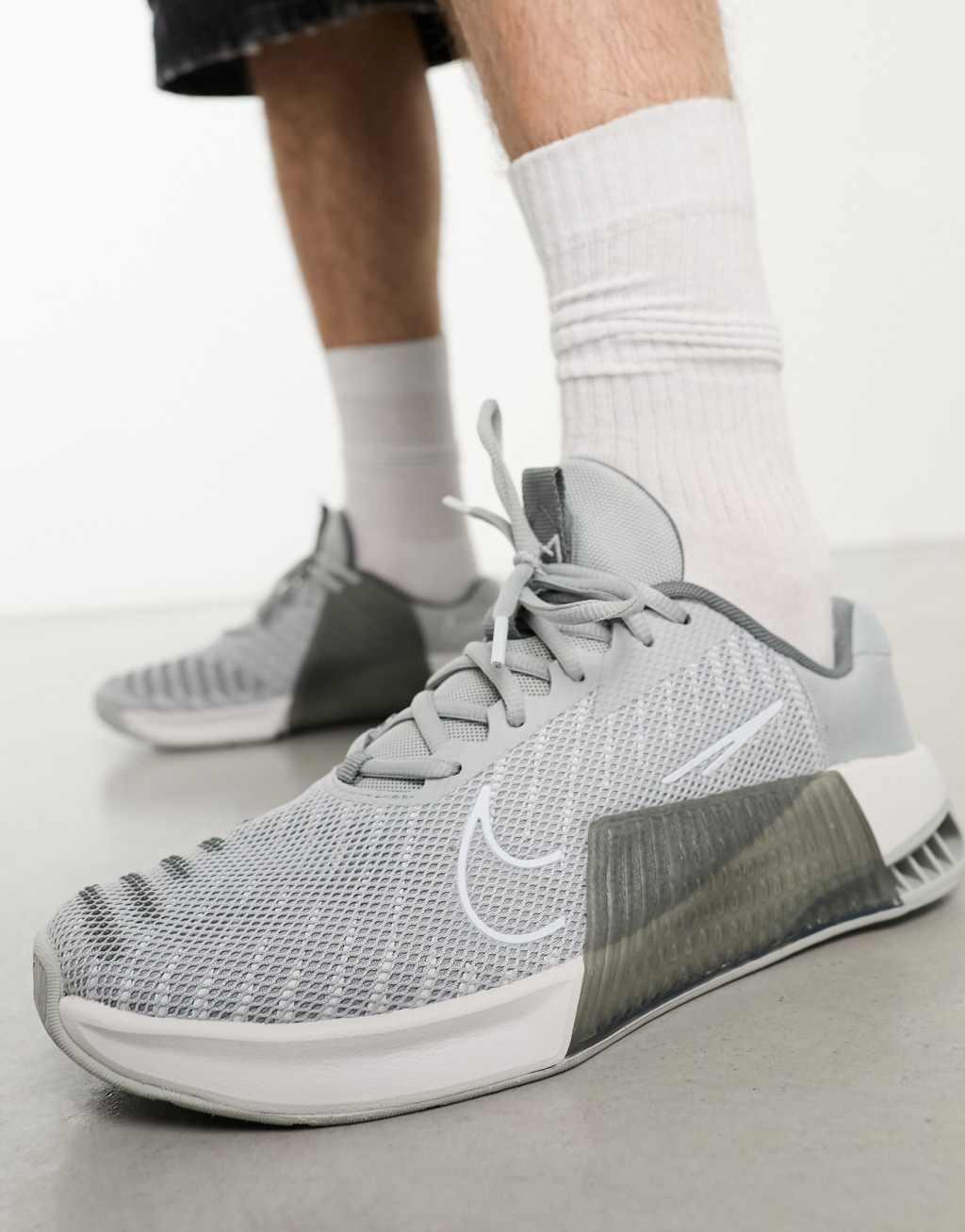 Nike Training Metcon 9 sneakers in triple gray Product Image