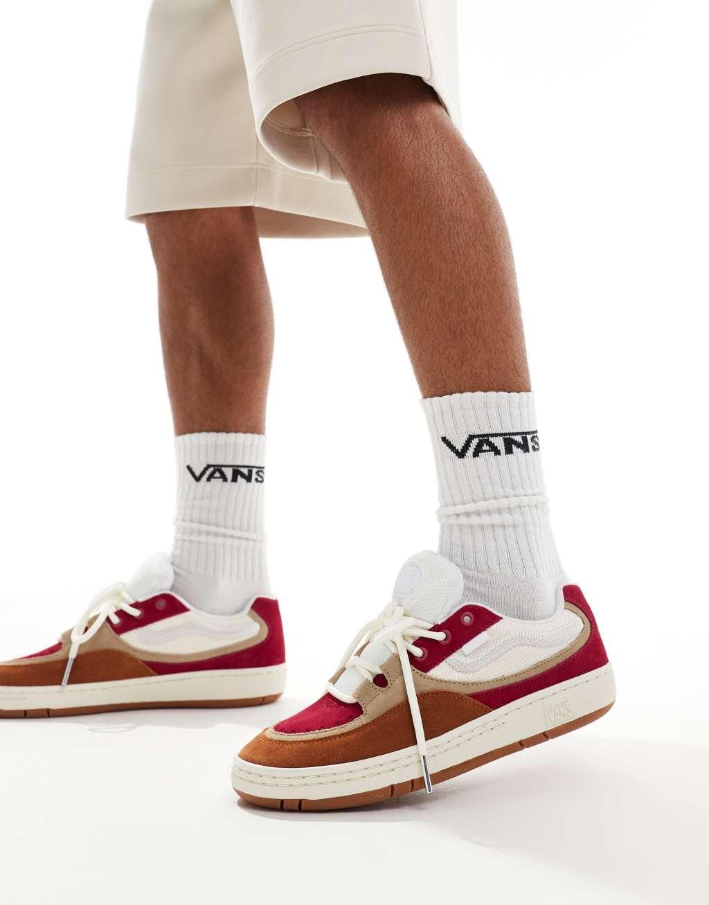 Vans Speed sneakers with pink detail in white Product Image