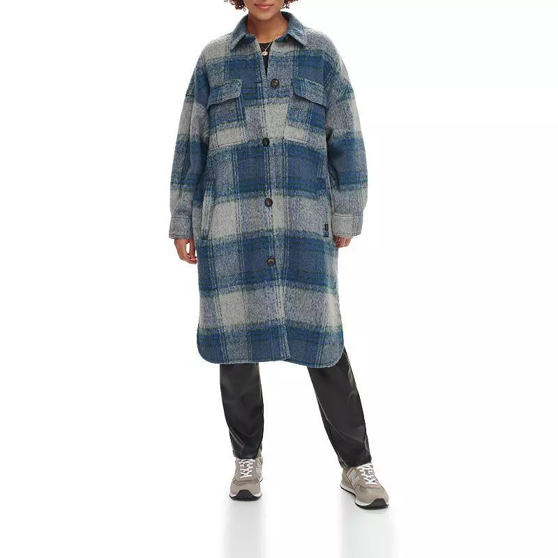 Women's Levi's® Faux Sherpa Lined Long Coat, Size: XL, Red Plaid Product Image