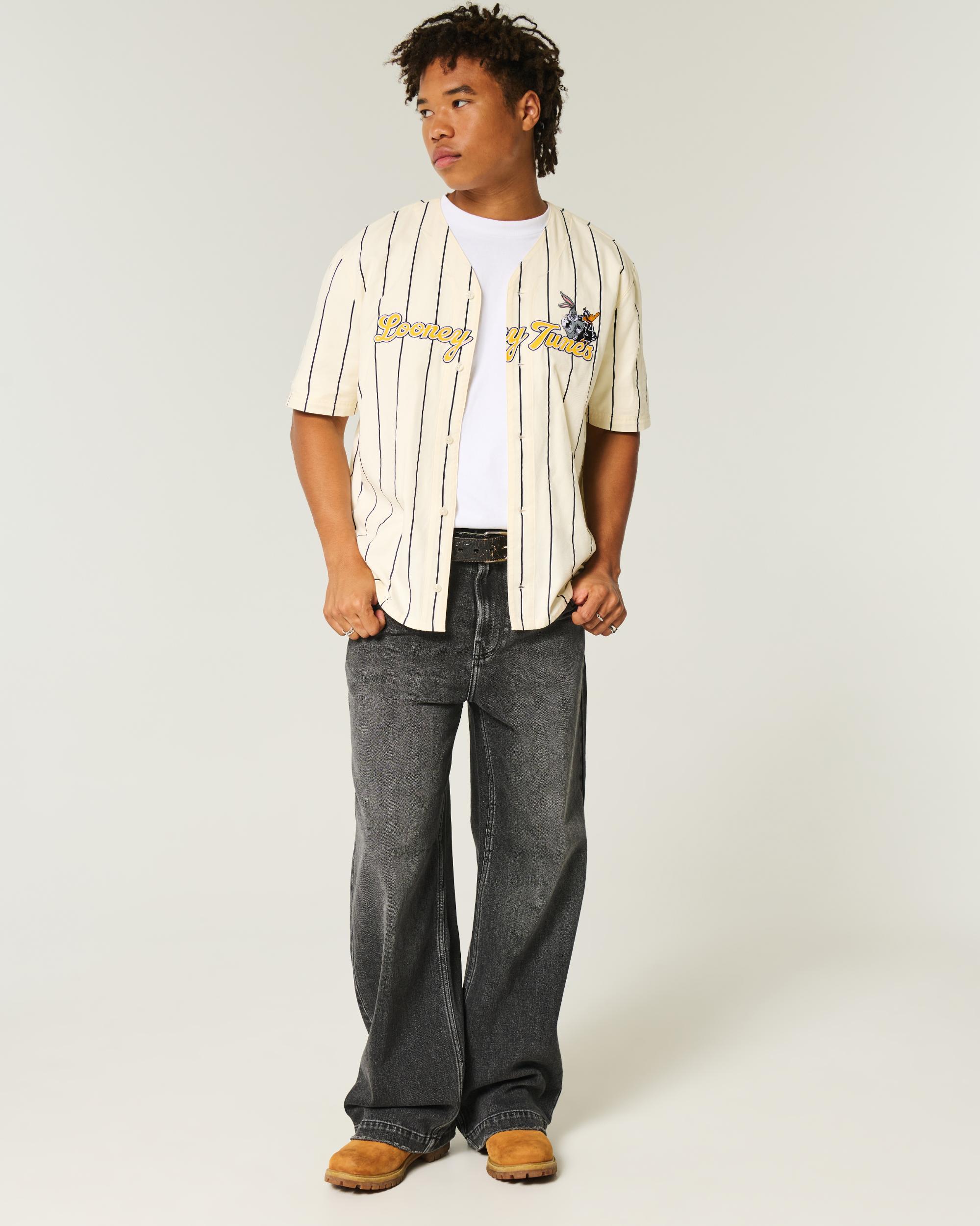 Boxy Dr Pepper Graphic Baseball Jersey Product Image