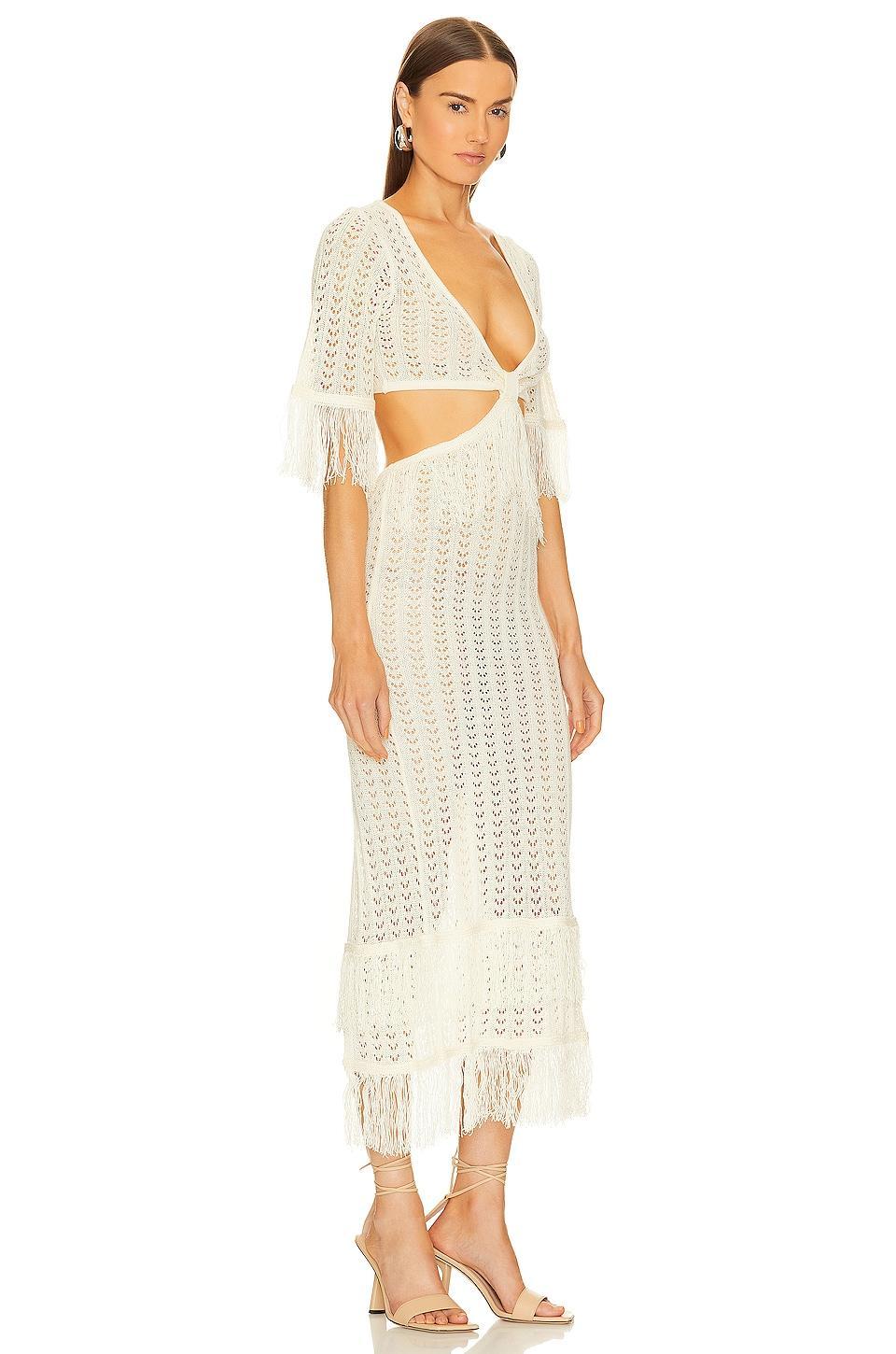 x REVOLVE Hanley Fringe Maxi Knit Dress Product Image