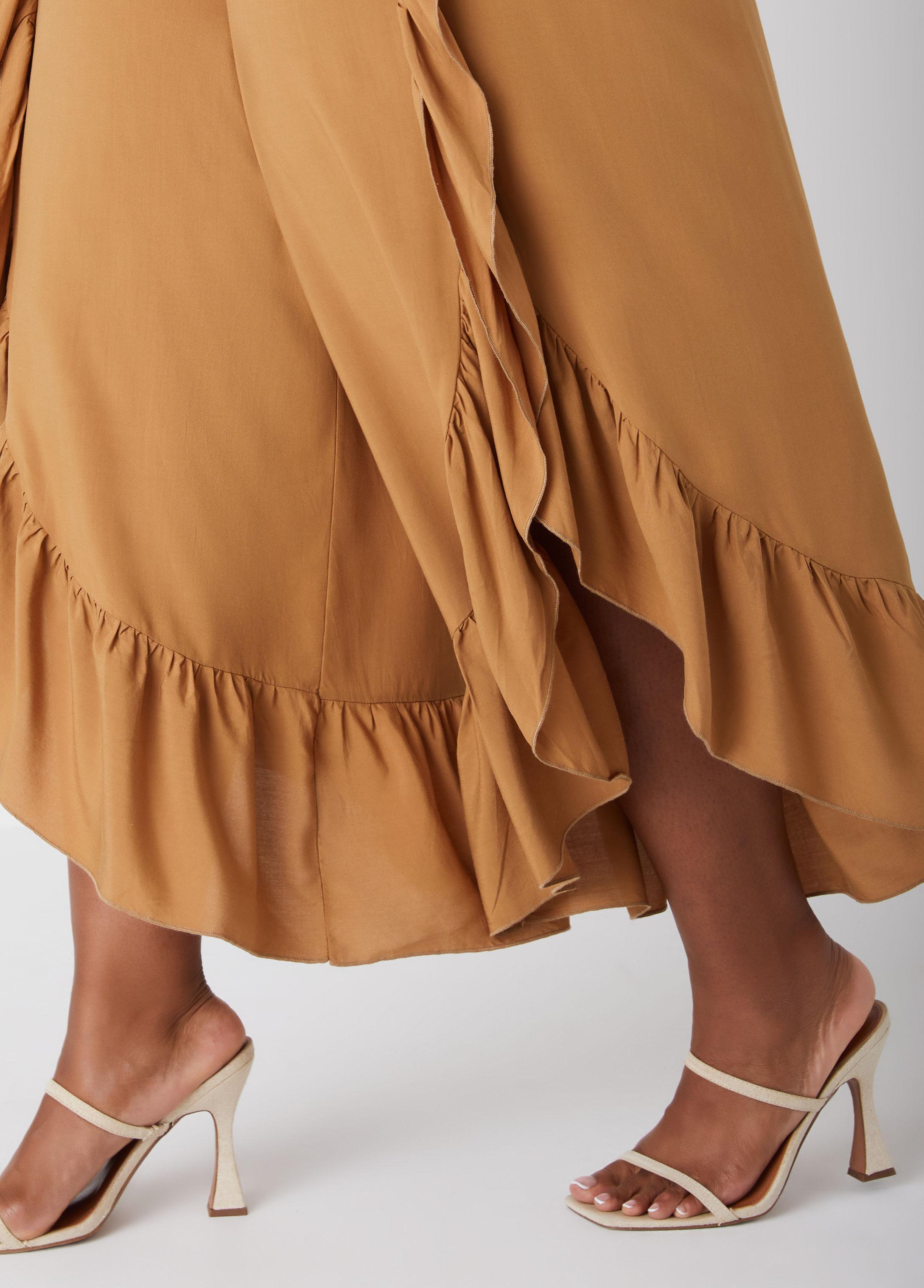 Ruffled Side Split Pants Product Image