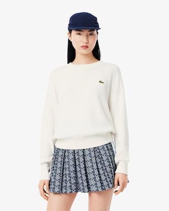 Moss Stitch Cotton Sweater Product Image