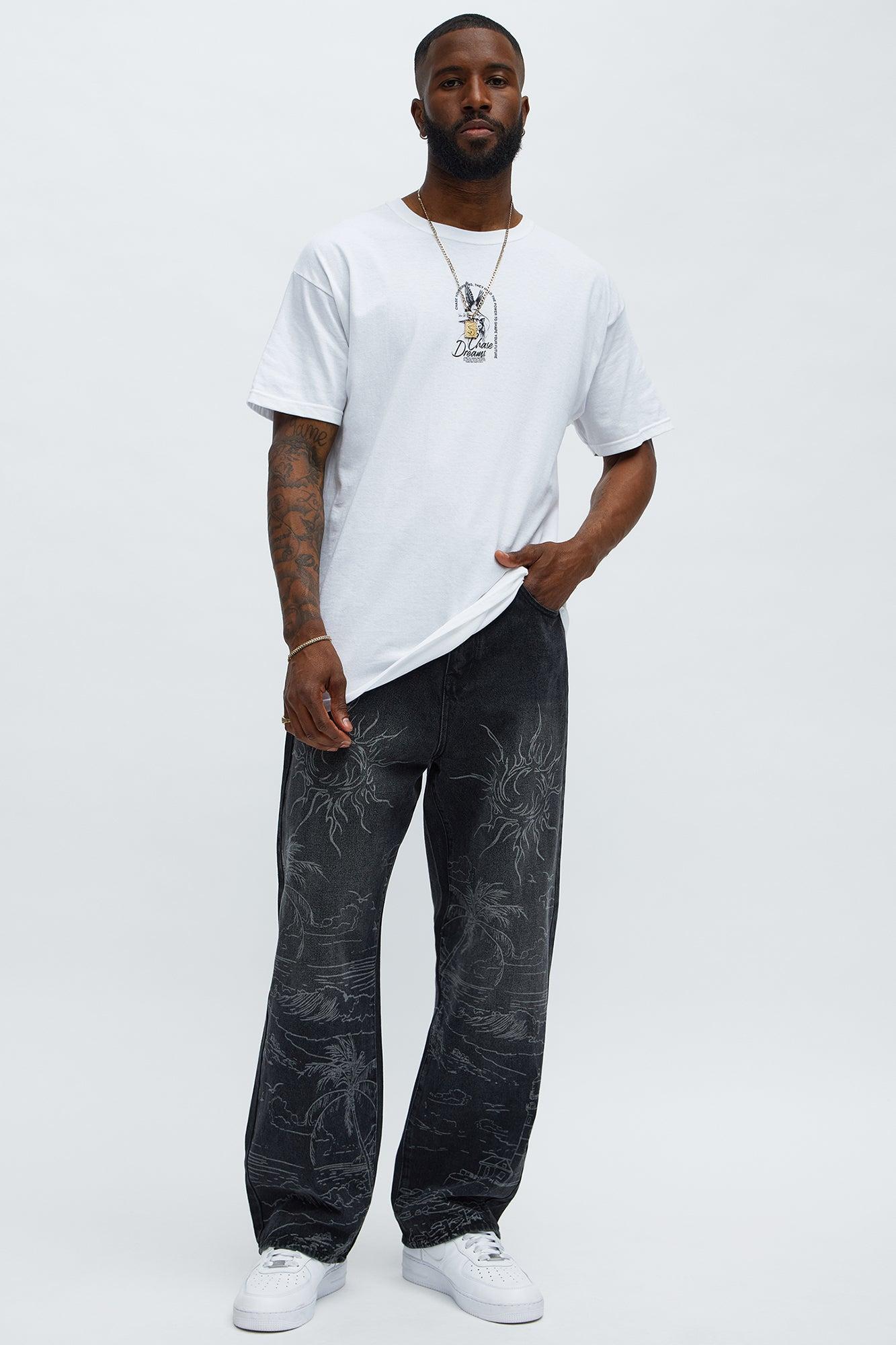 Chase Your Dream Short Sleeve Tee - White Product Image