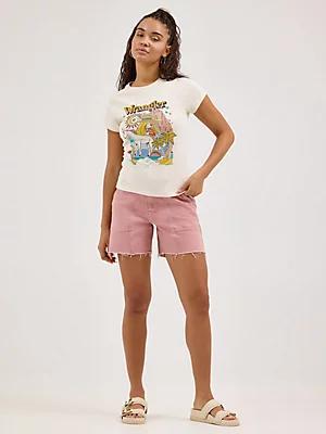 Women's High Rise Carpenter Short in Carolina Product Image