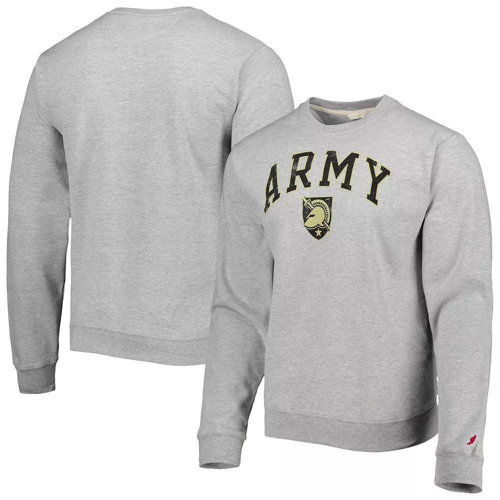 Men's League Collegiate Wear Gray Army Black Knights 1965 Arch Essential Fleece Pullover Sweatshirt, Size: Medium, Nc2 Grey Product Image