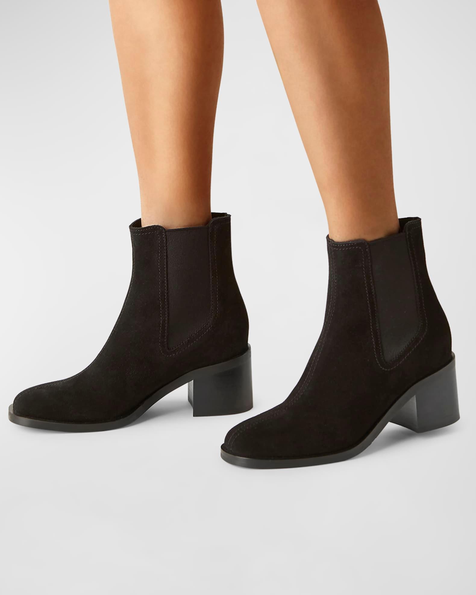 Joelle Suede Chelsea Ankle Booties Product Image