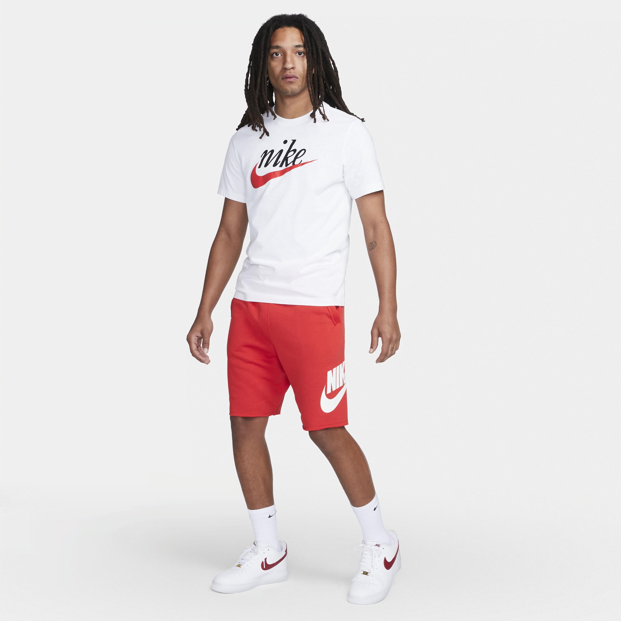 Nike Mens Nike Club Alumni Shorts - Mens Red/White Product Image