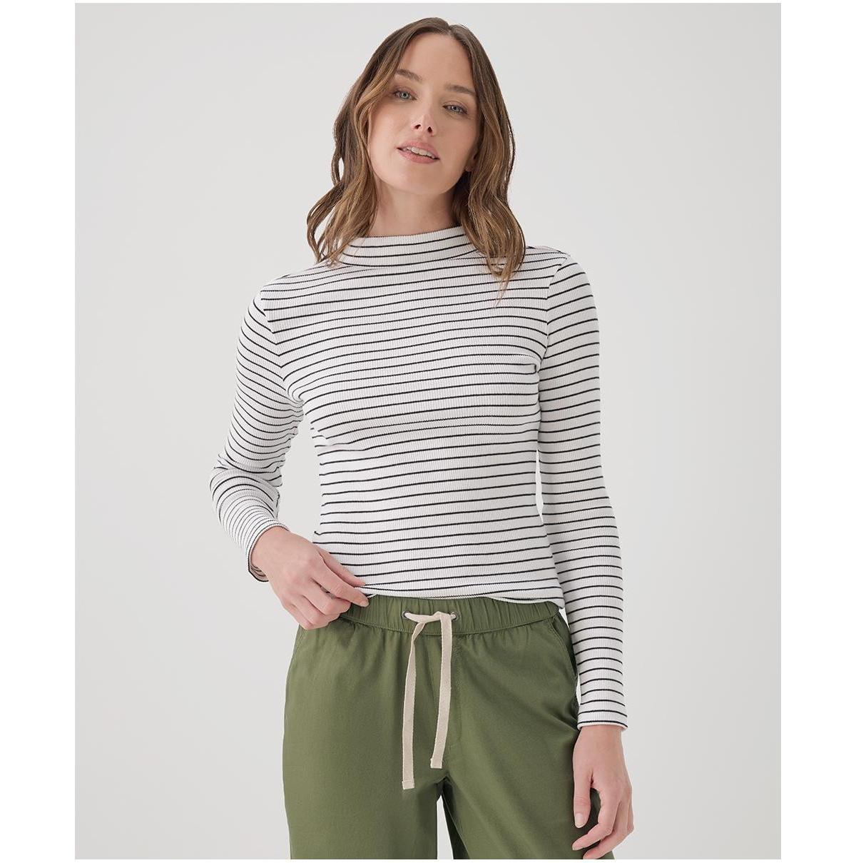Womens Favorite Rib Mockneck Top XL Product Image