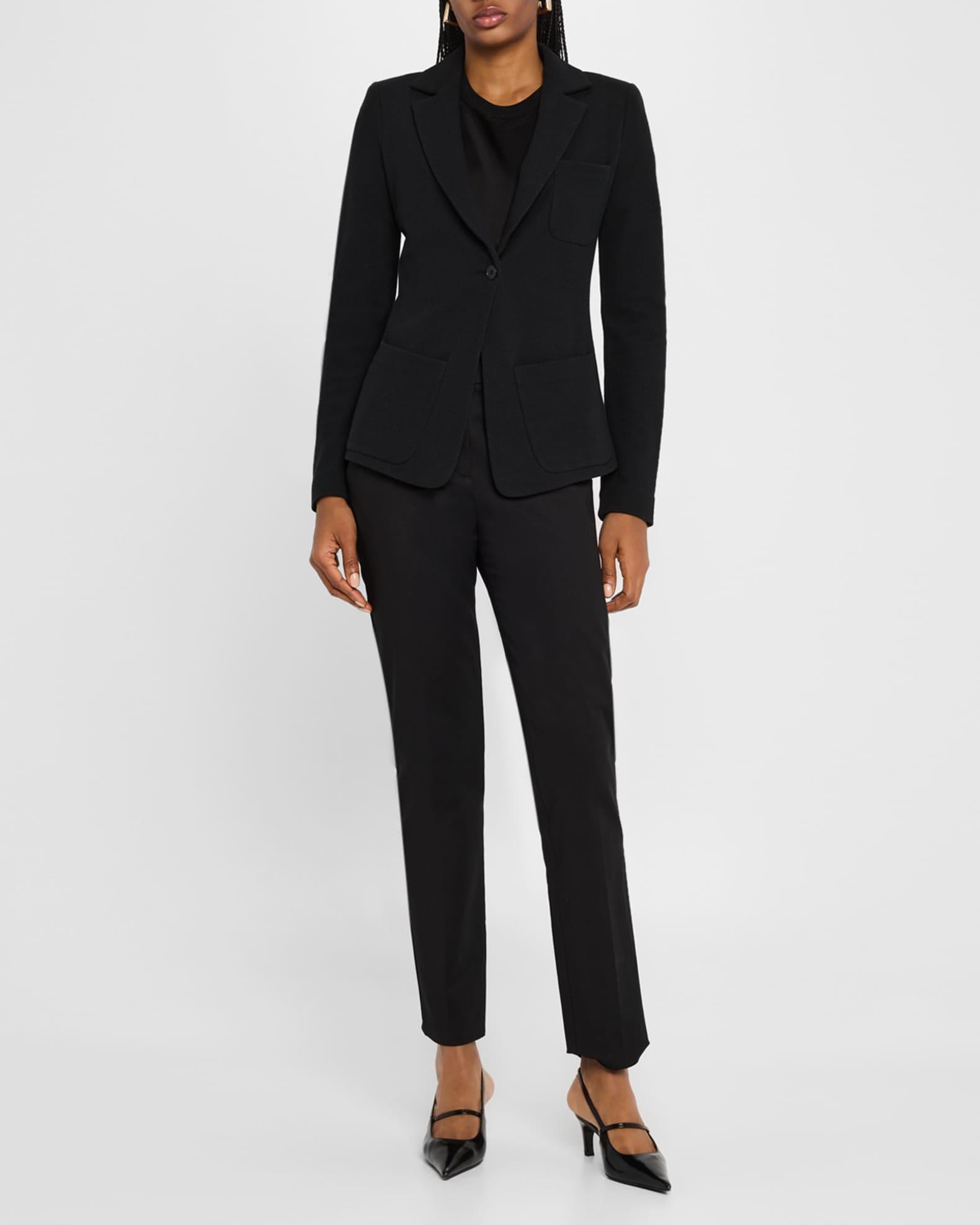 Single-Button Stretch Jersey Jacket Product Image