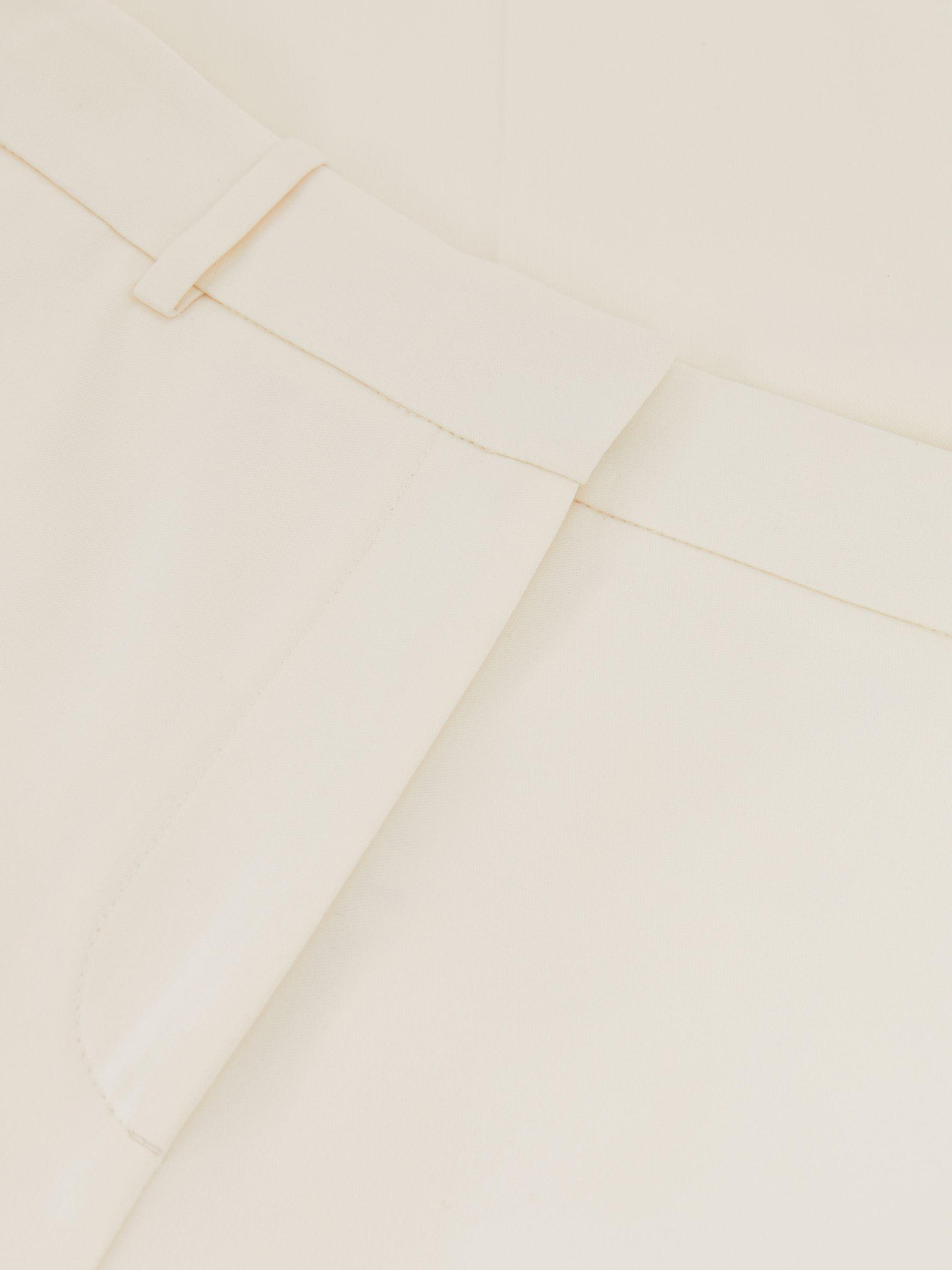 Petite Linen Belted Midi Shirt Dress in Ivory Product Image