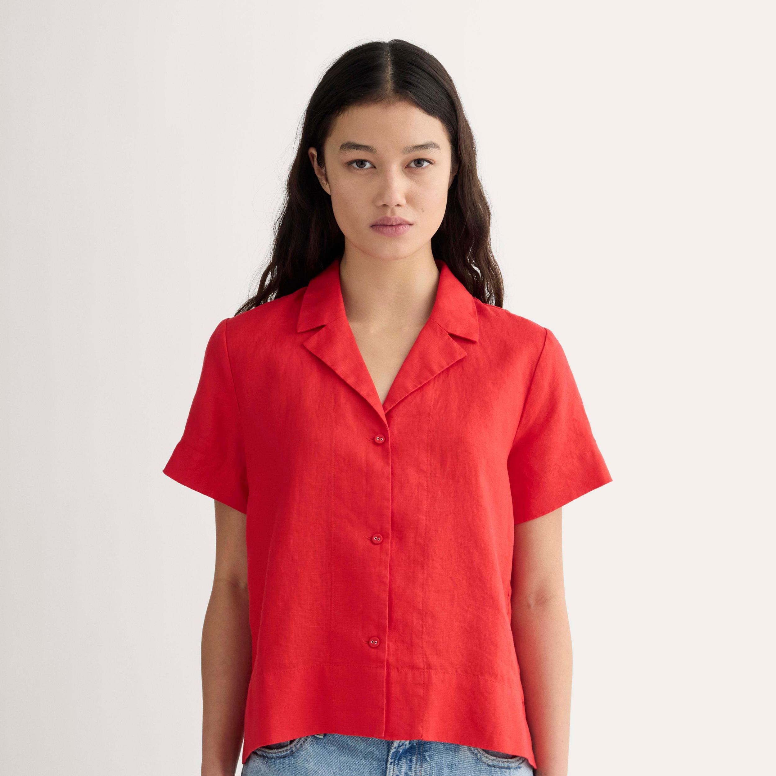Womens Notch Shirt in Linen by Everlane Product Image