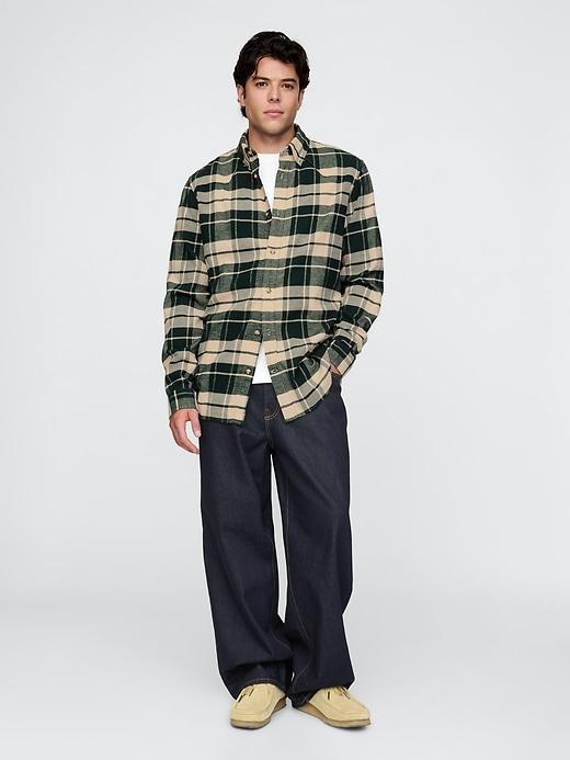 Organic Cotton Flannel Western Shirt Product Image