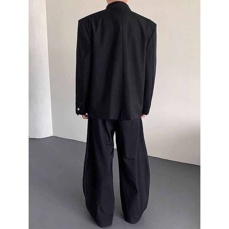 Plain Studded Single-Breasted Jacket Product Image