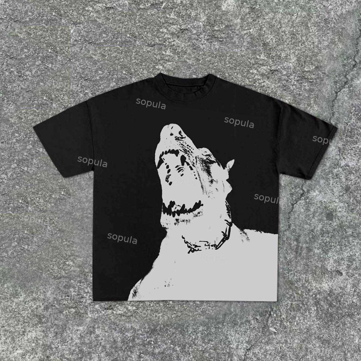 Sopula Retro Dorberm Short Sleeve Cotton T-Shirt Product Image