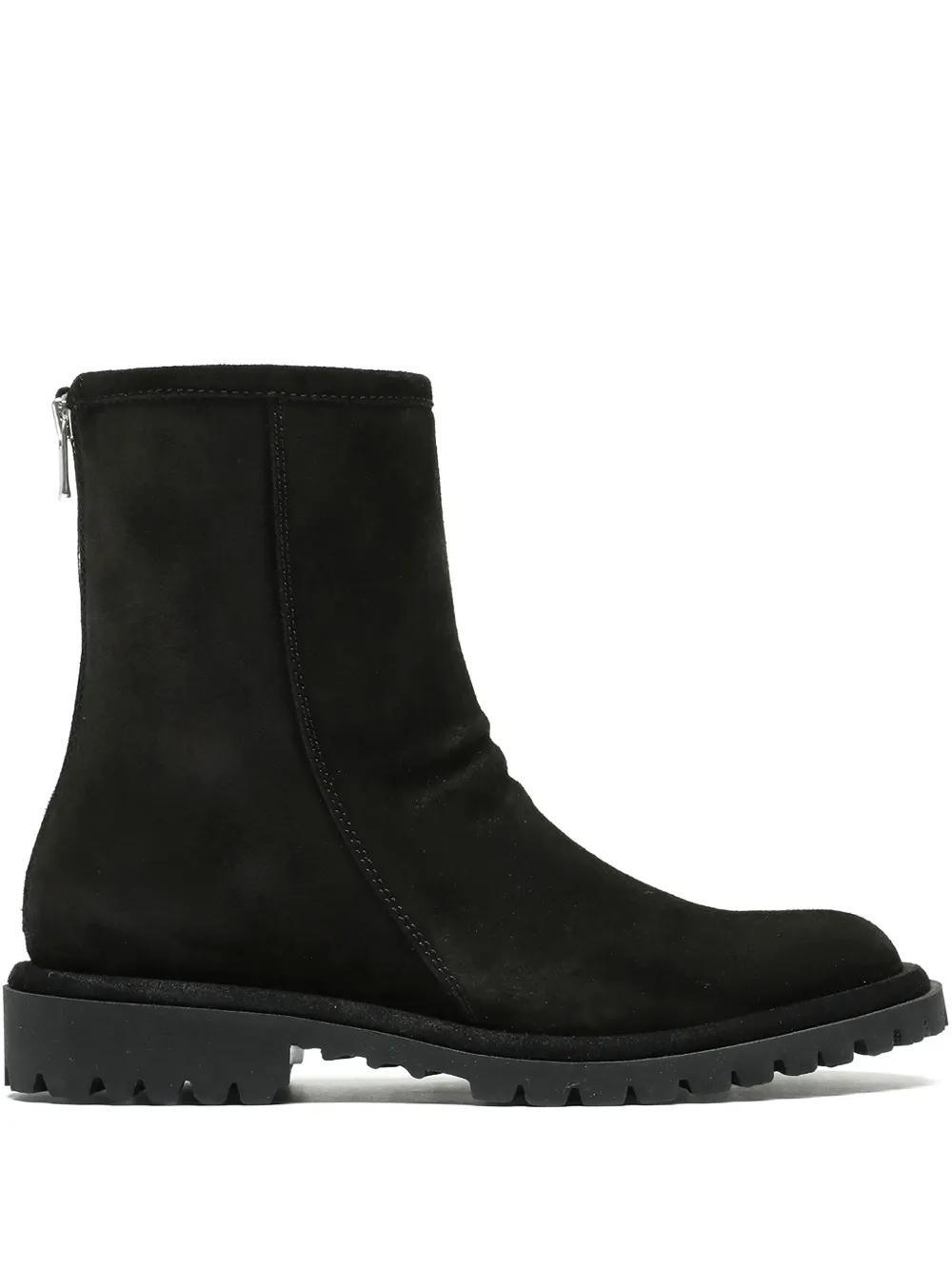 OFFICINE CREATIVE Spectacular Suede Boots In Black Product Image