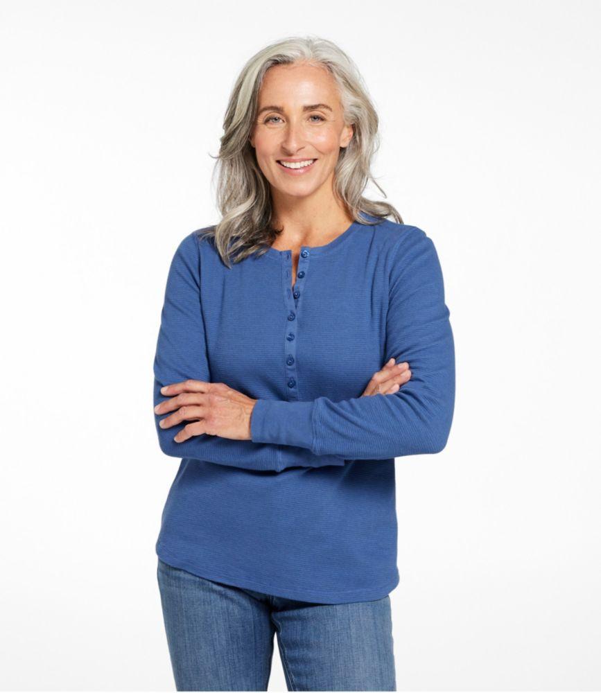 
                            Women's Waffle-Knit Henley
                         Product Image