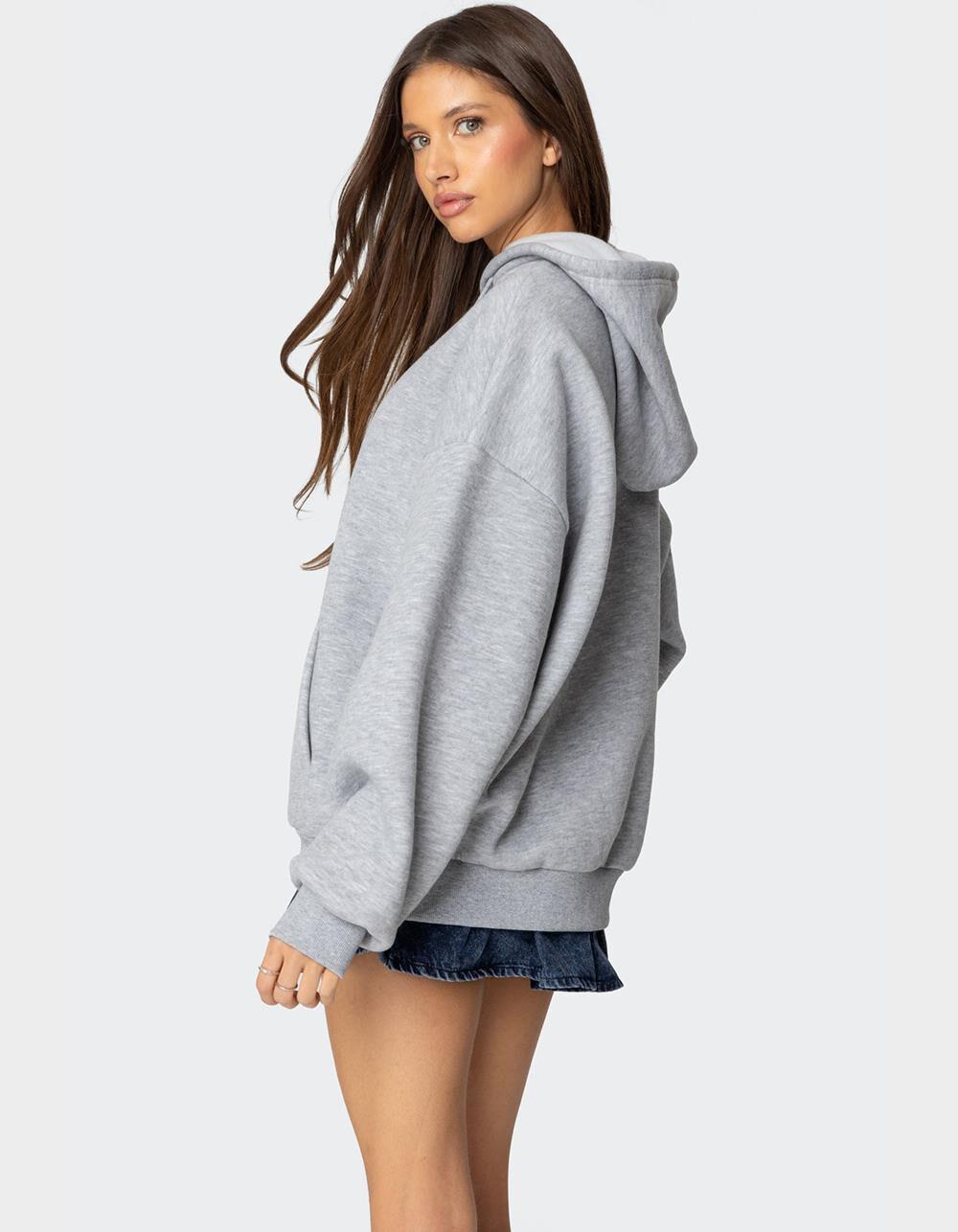 EDIKTED Leopard 8 Oversized Hoodie Product Image