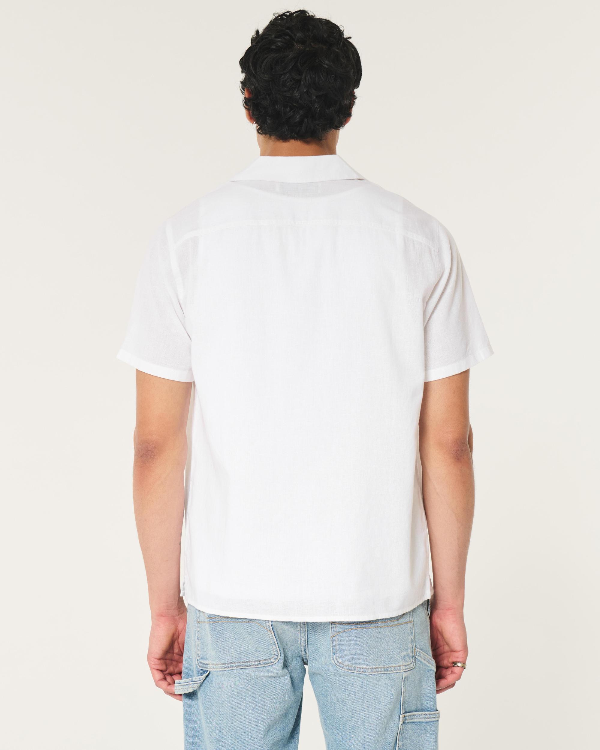 Relaxed Short-Sleeve Embroidered Western Graphic Shirt Product Image