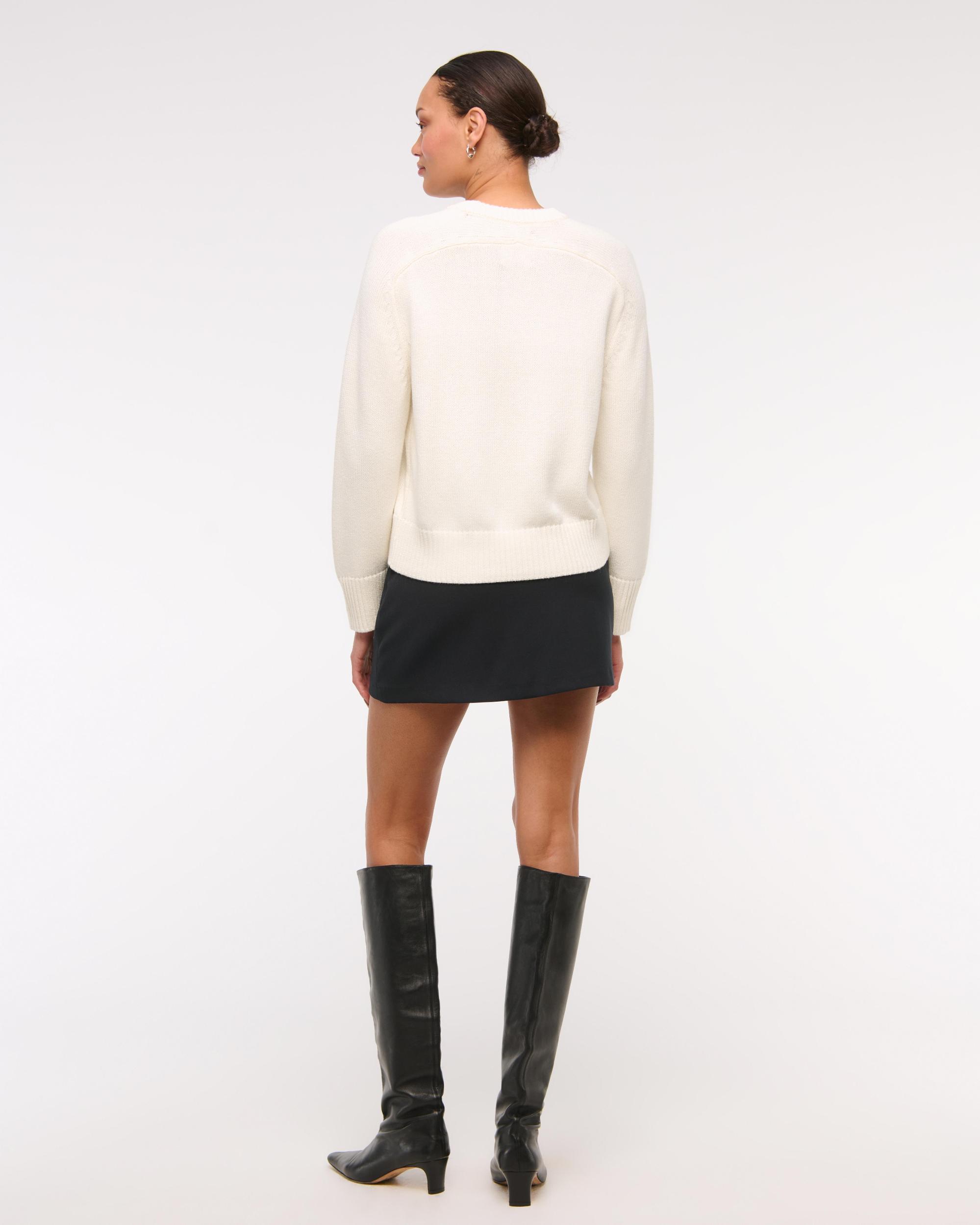 The A&F Madeline Textural Crew Sweater Product Image