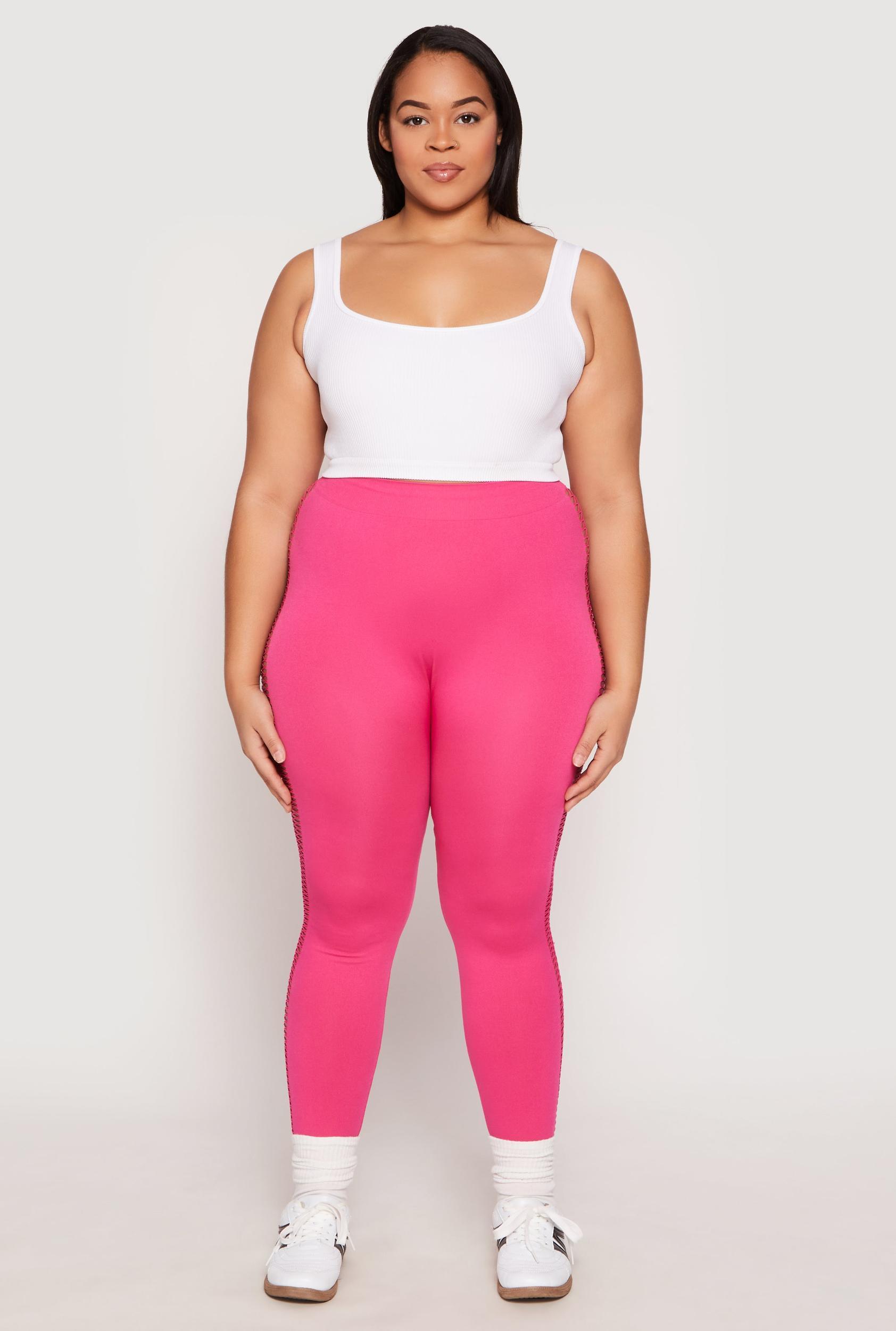 Womens Plus Size Seamless Cut Out Side Leggings Product Image