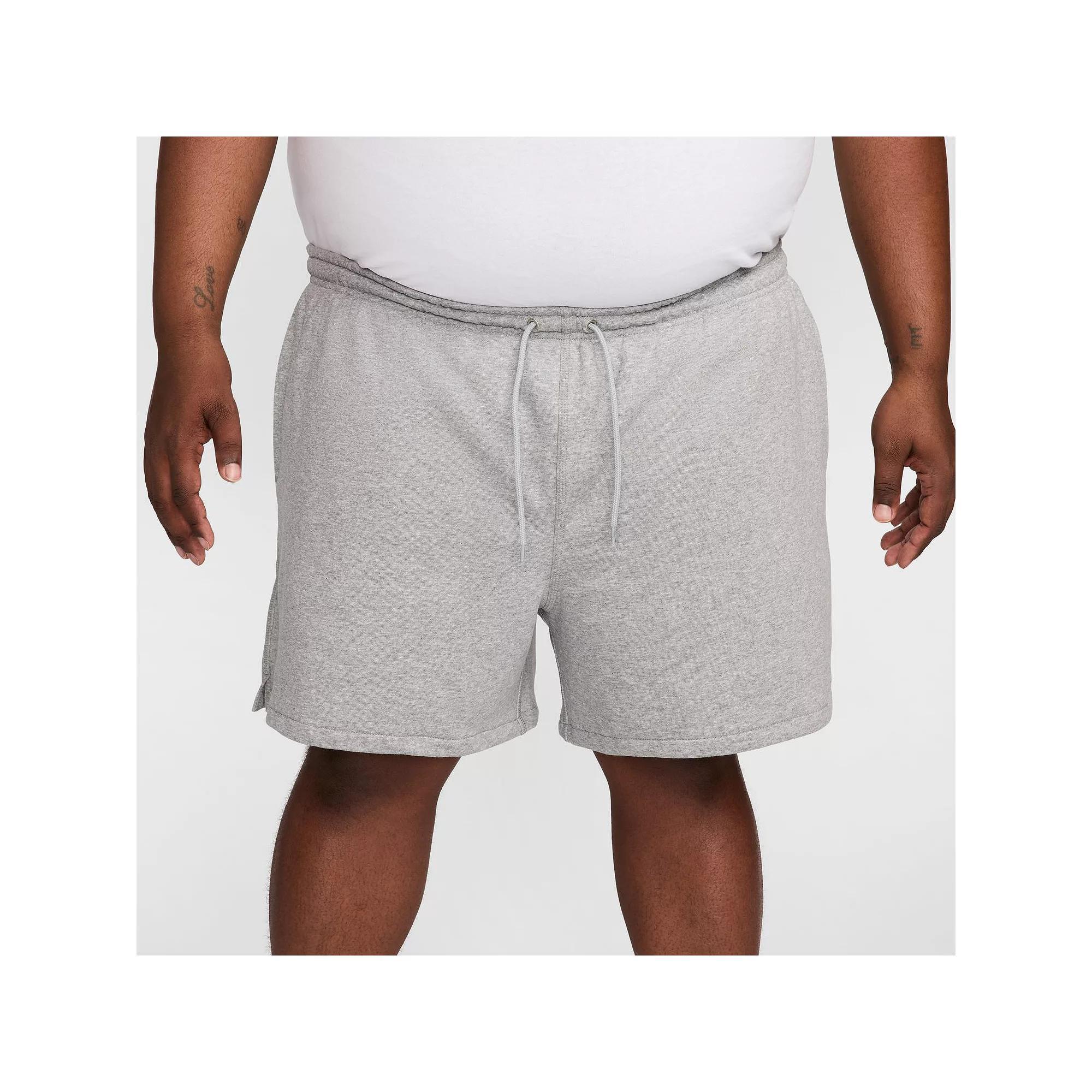 Men's Nike Club French Terry Flow Shorts, Size: XL, Dark Gray Grey Product Image