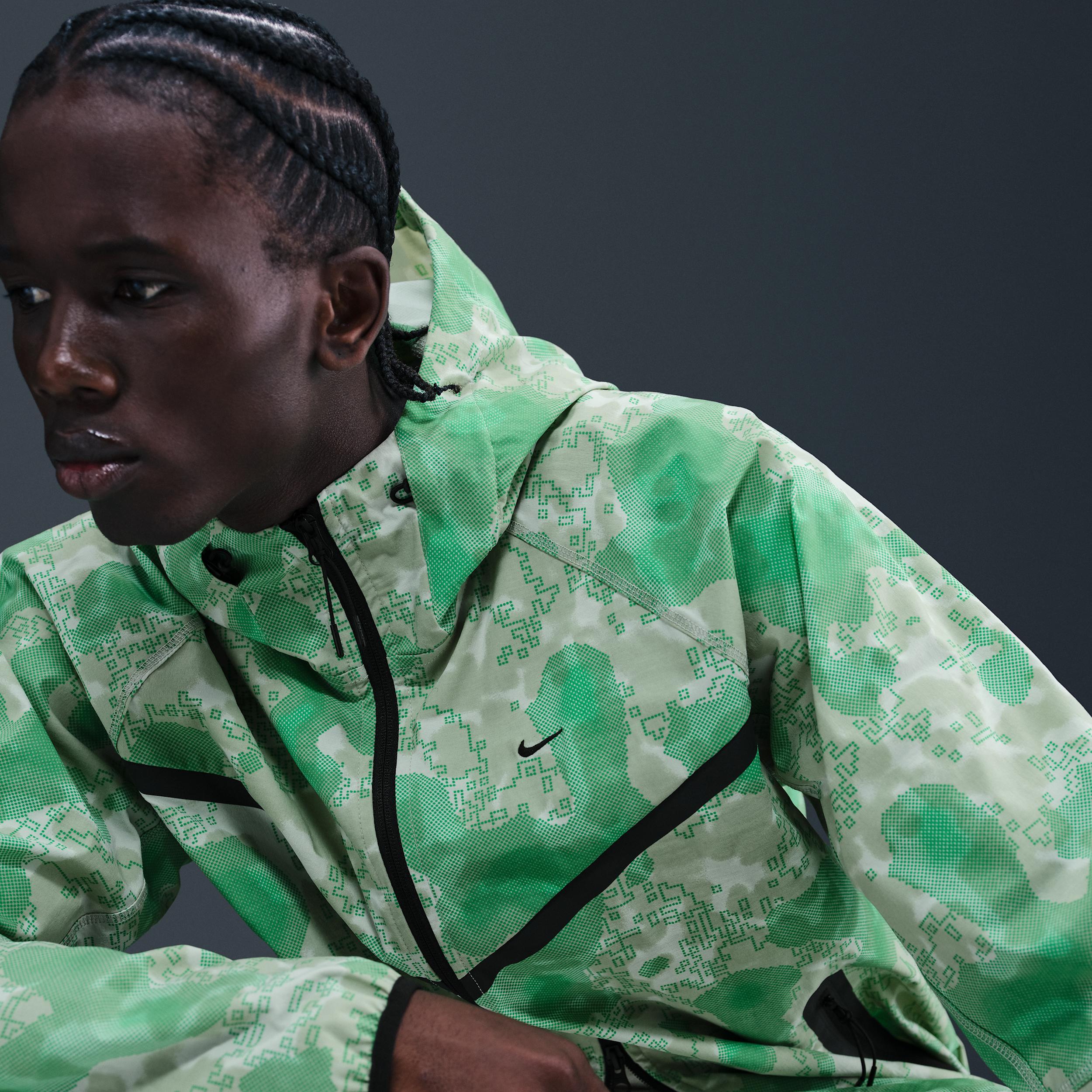 Nike Men's Tech Dri-FIT Woven Camo Windrunner Jacket Product Image