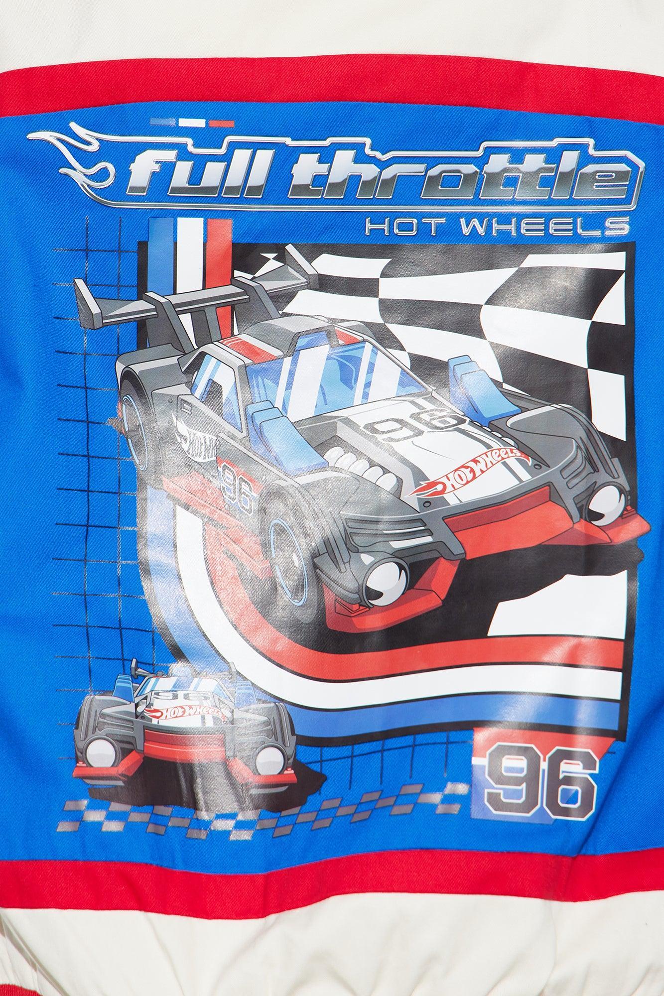 Hot Wheels Full Throttle Bomber Jacket - White/combo Product Image