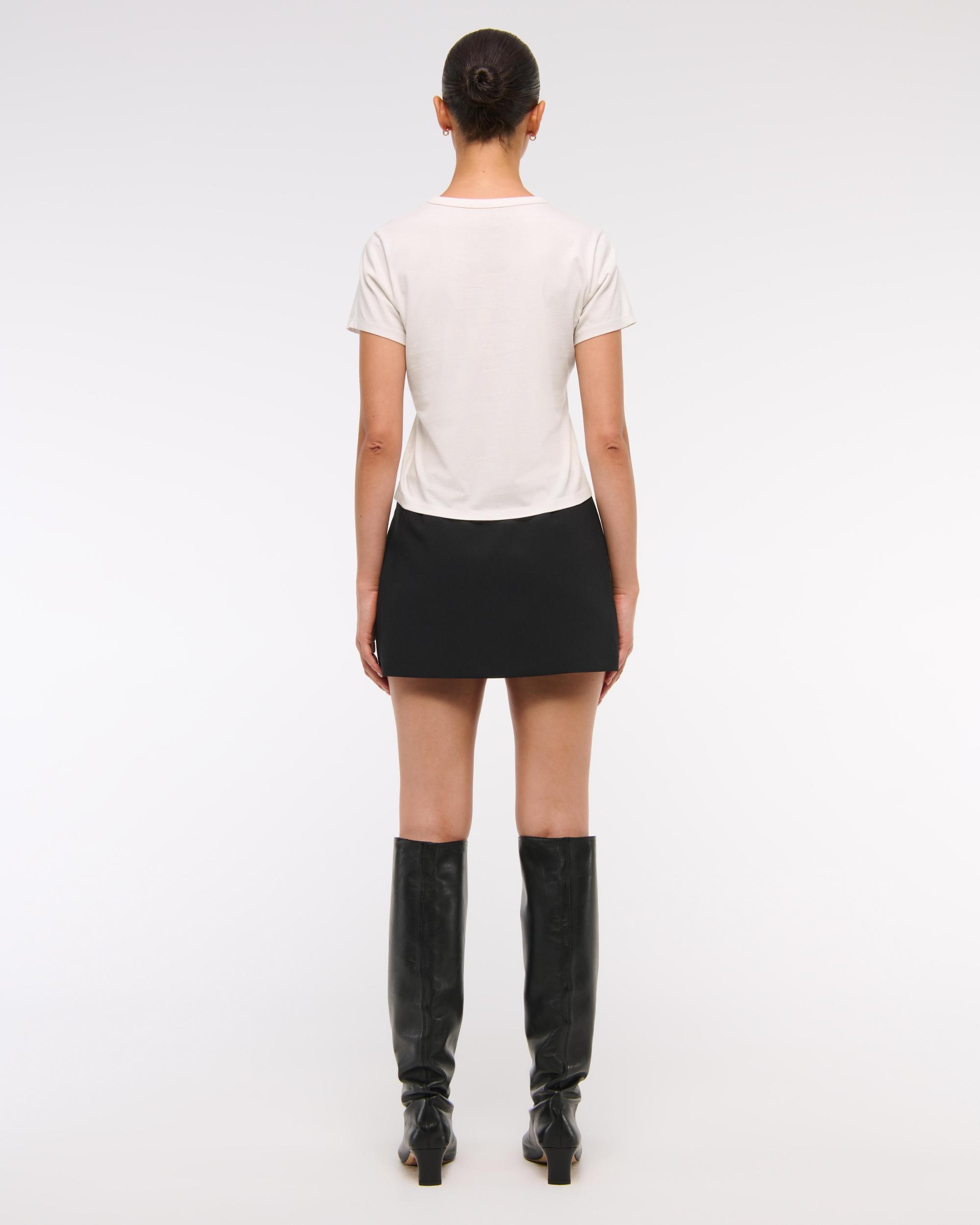 Short-Sleeve Disco Ball Graphic Skimming Tee Product Image