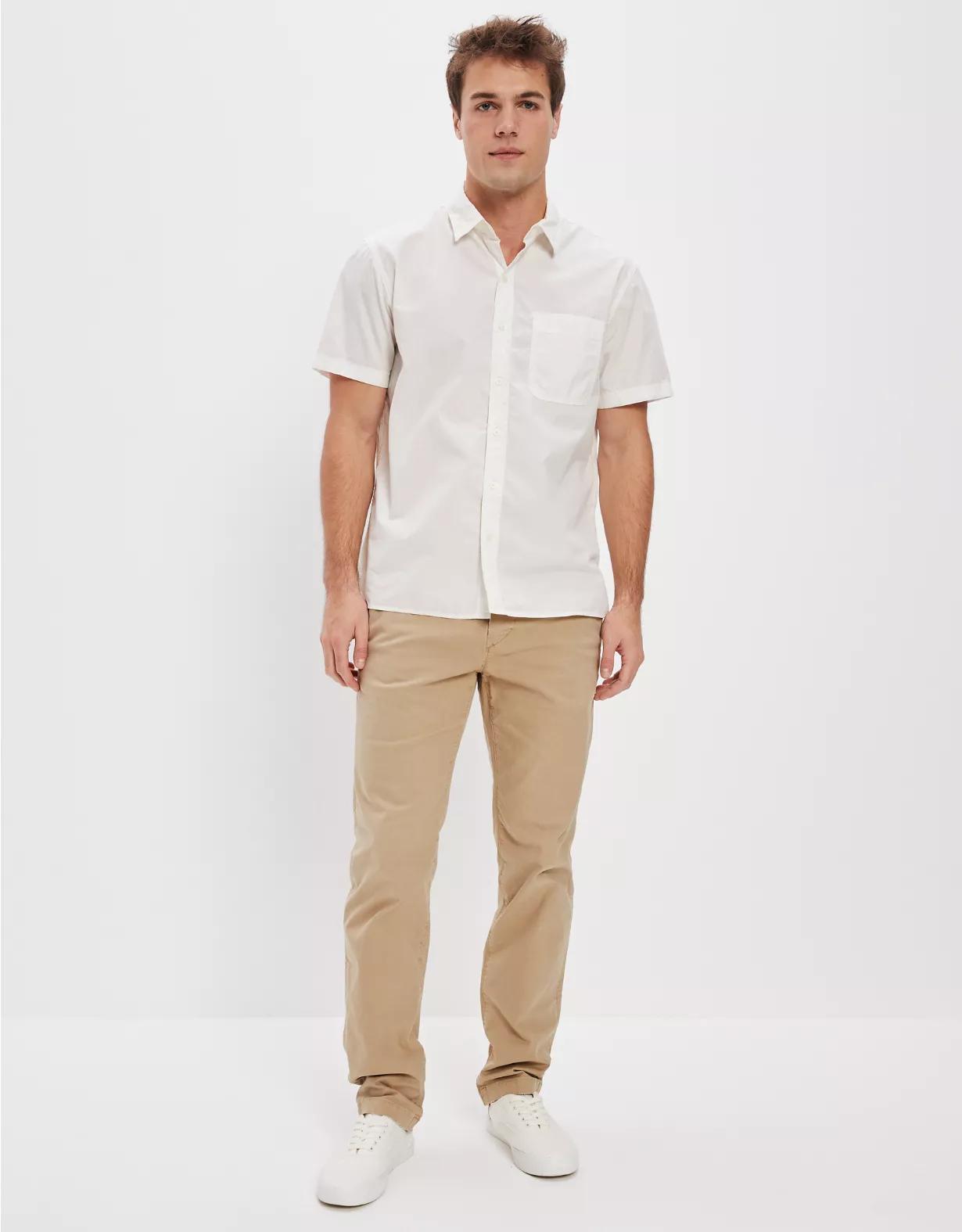 AE Flex Athletic Straight Lived-In Khaki Pant Product Image