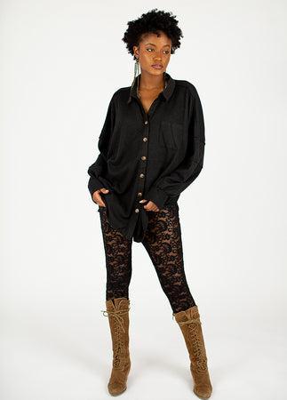 Sebrina Top in Black Female Product Image