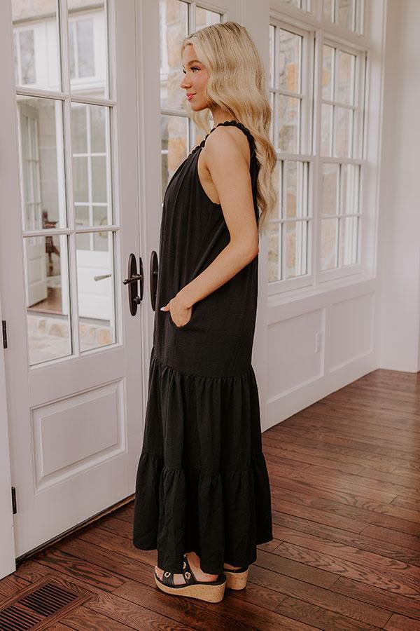 Feeling Giddy Maxi Dress in Black Product Image