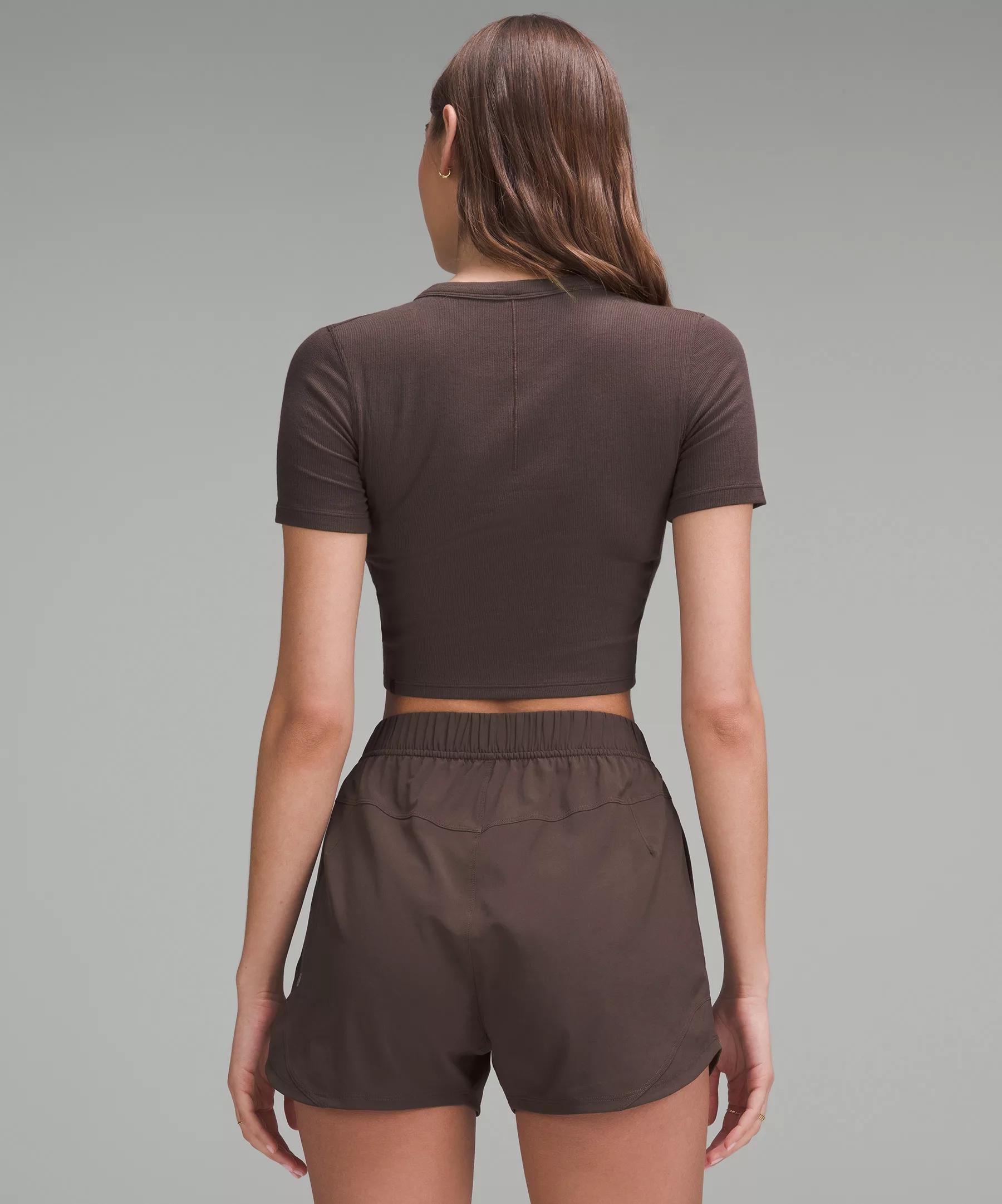 Hold Tight Straight-Hem Cropped T-Shirt Product Image