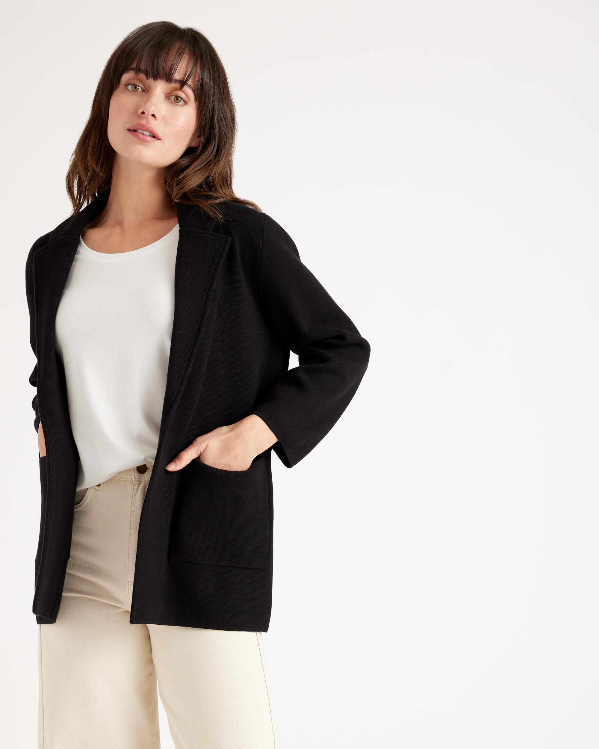 Quince | Women's Knit Blazer Size XS, Organic Cotton Product Image