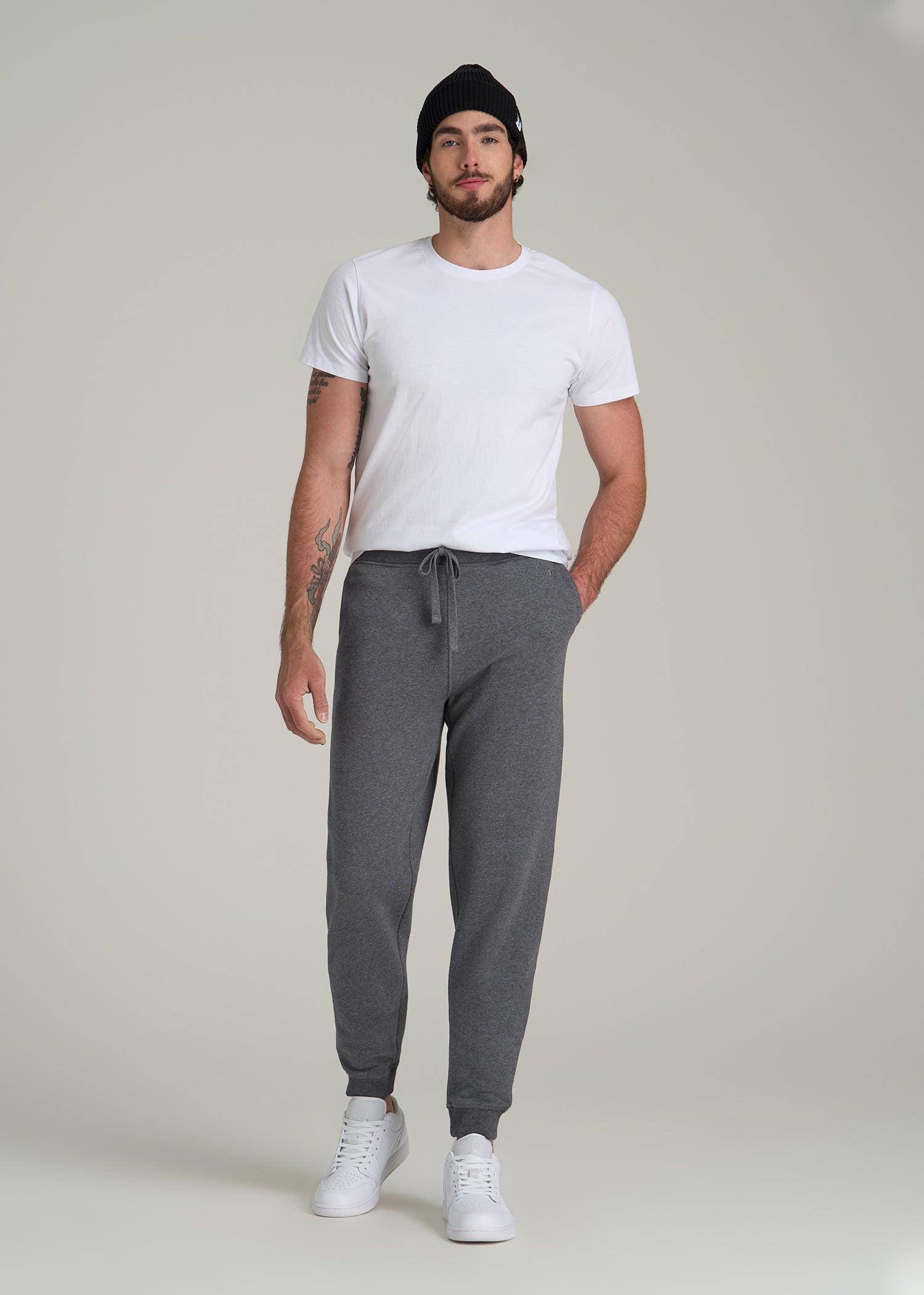 Wearever 2.0 Fleece Joggers for Tall Men in Charcoal Mix Product Image