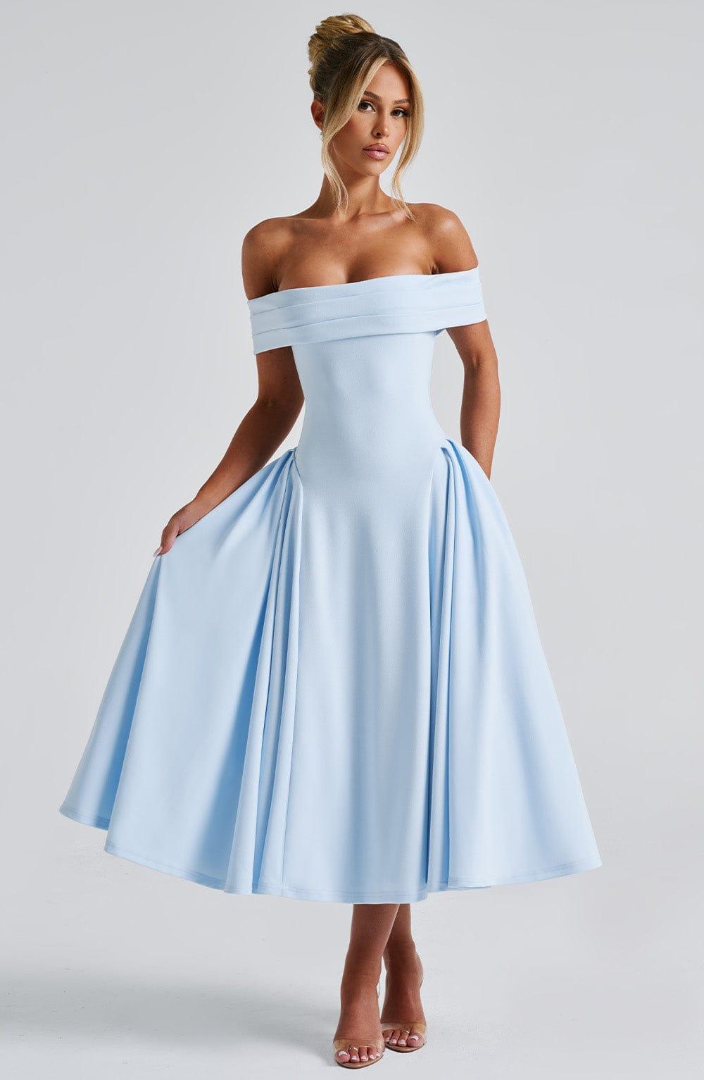 Miranda Midi Dress - Blue Product Image