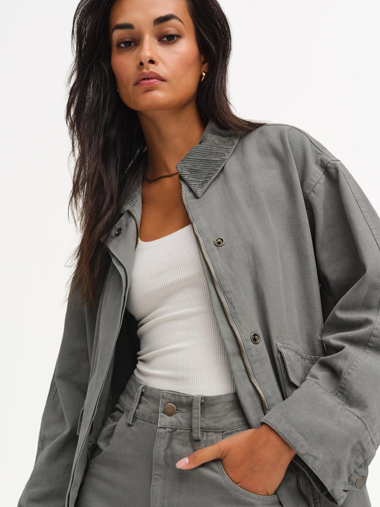 Organic Cotton Canvas Chore Jacket Female Product Image