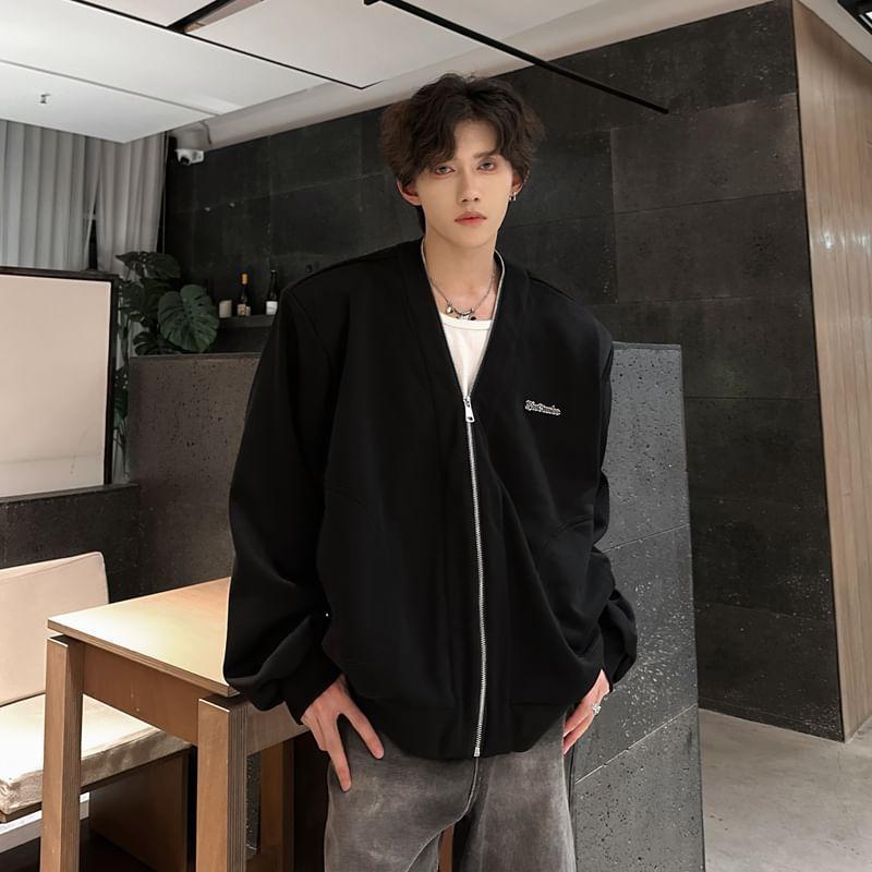 Plain Zip Jacket Product Image