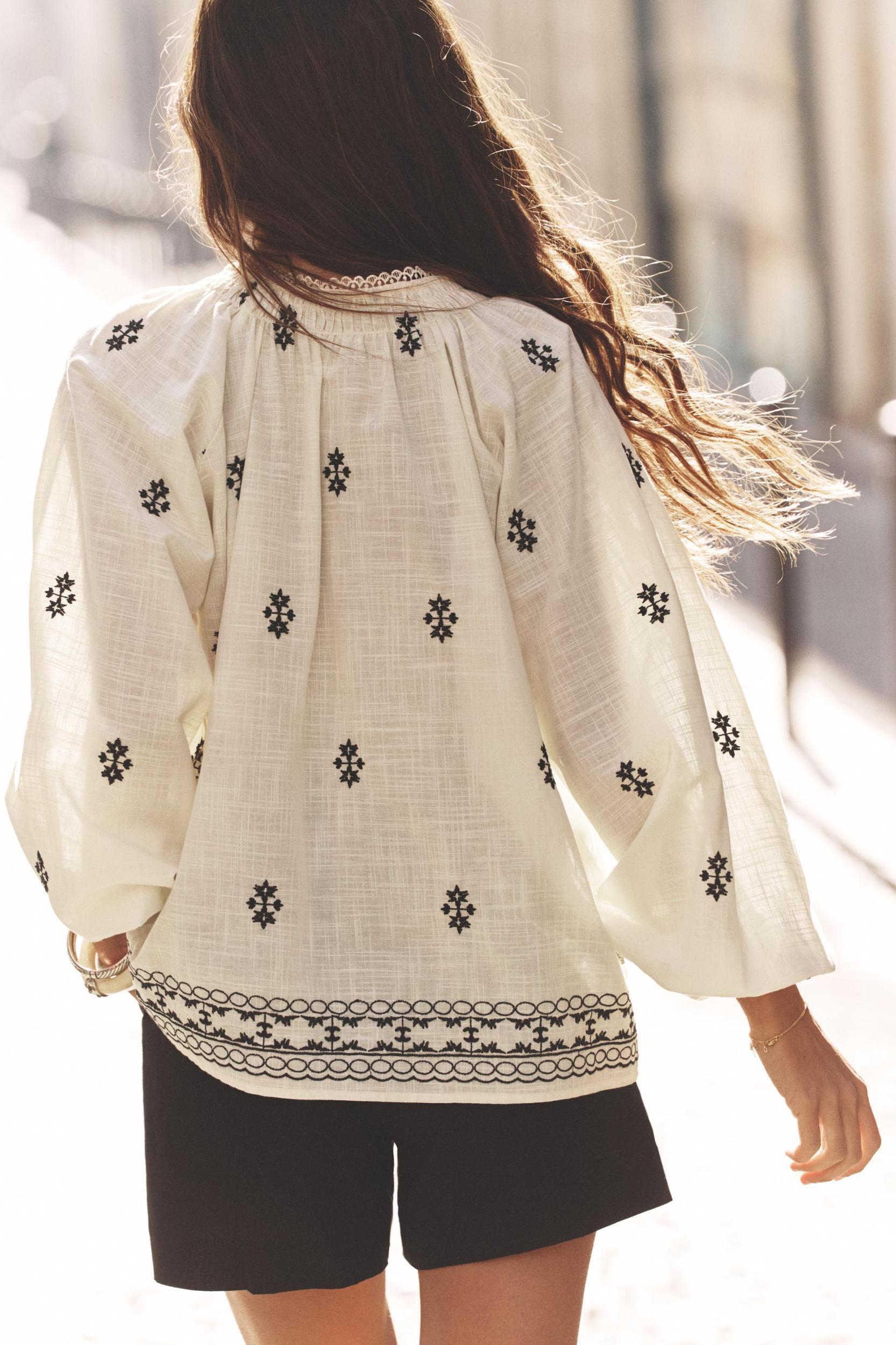 EMBROIDERED BLOUSE Product Image