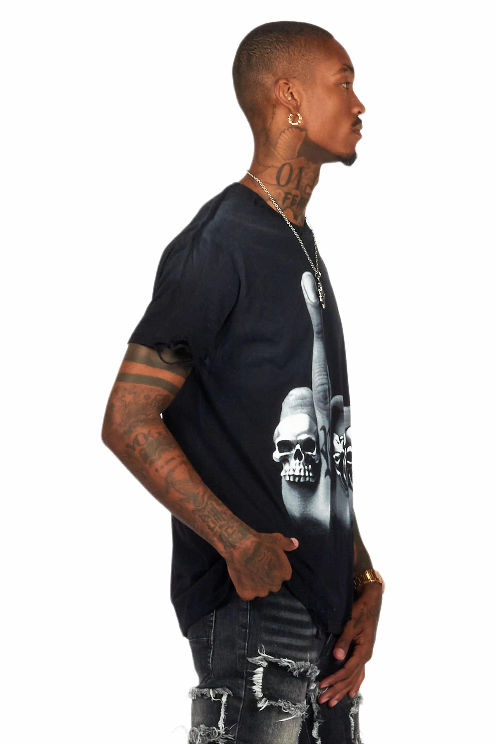 Marteka Black Oversized T-Shirt Female Product Image