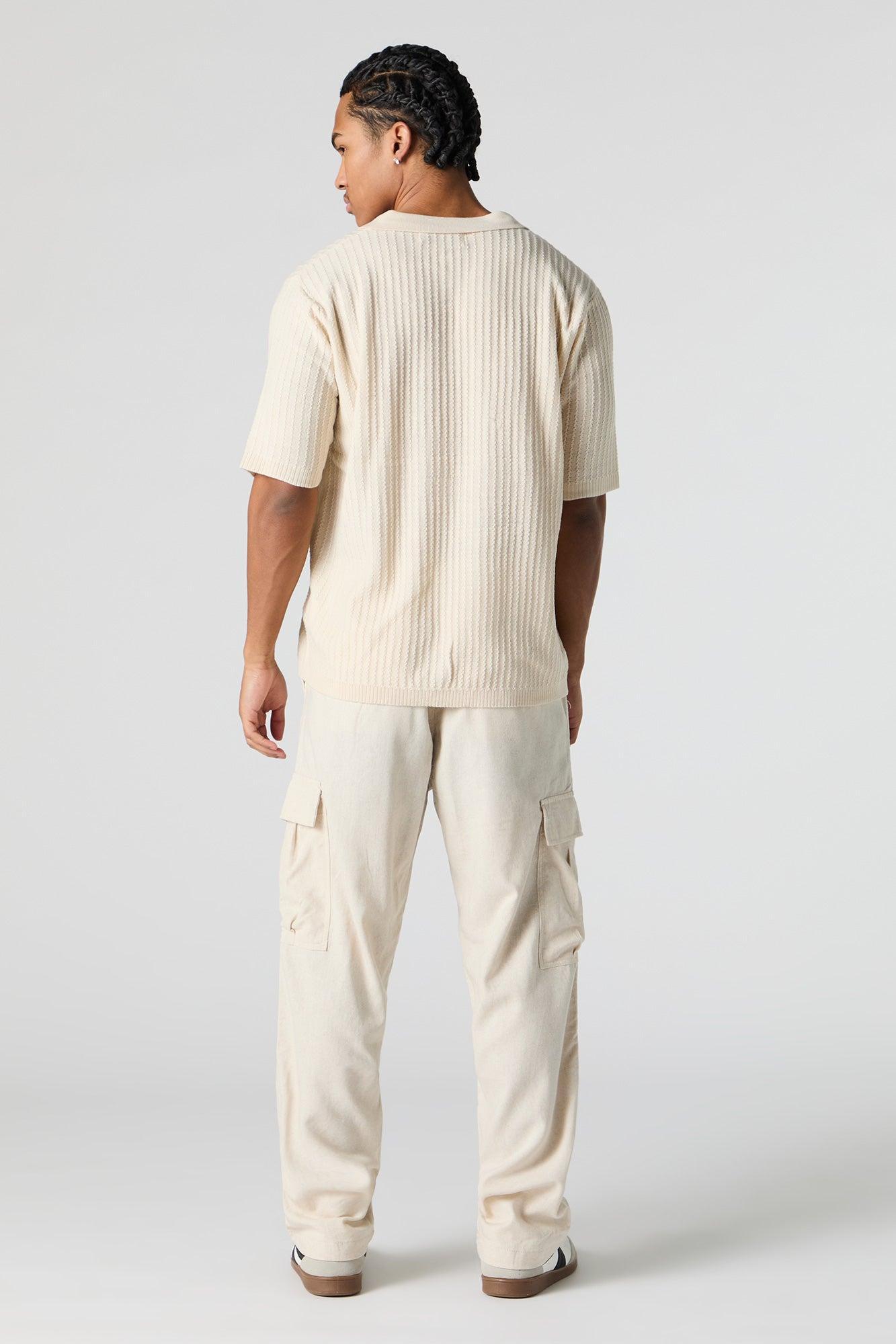 Linen-Blend Cargo Pant Male Product Image