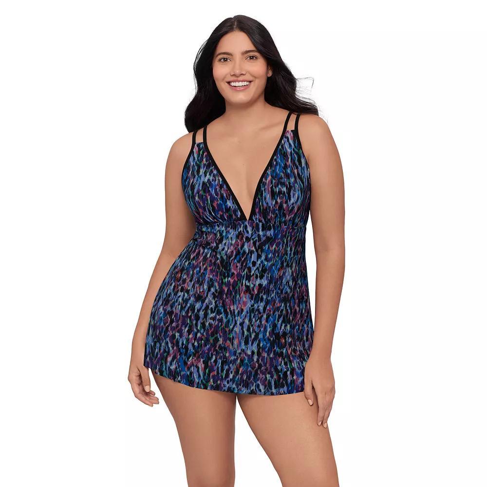 Women's Trimshaper Tracey Swimdress, Size: 18, Mystic Product Image