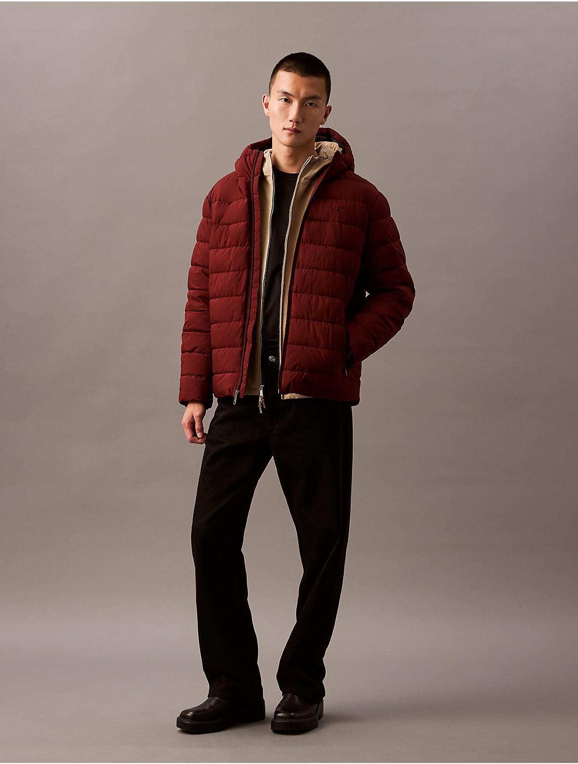 Calvin Klein Mens Midweight Packable Coat - Grey - XS Product Image