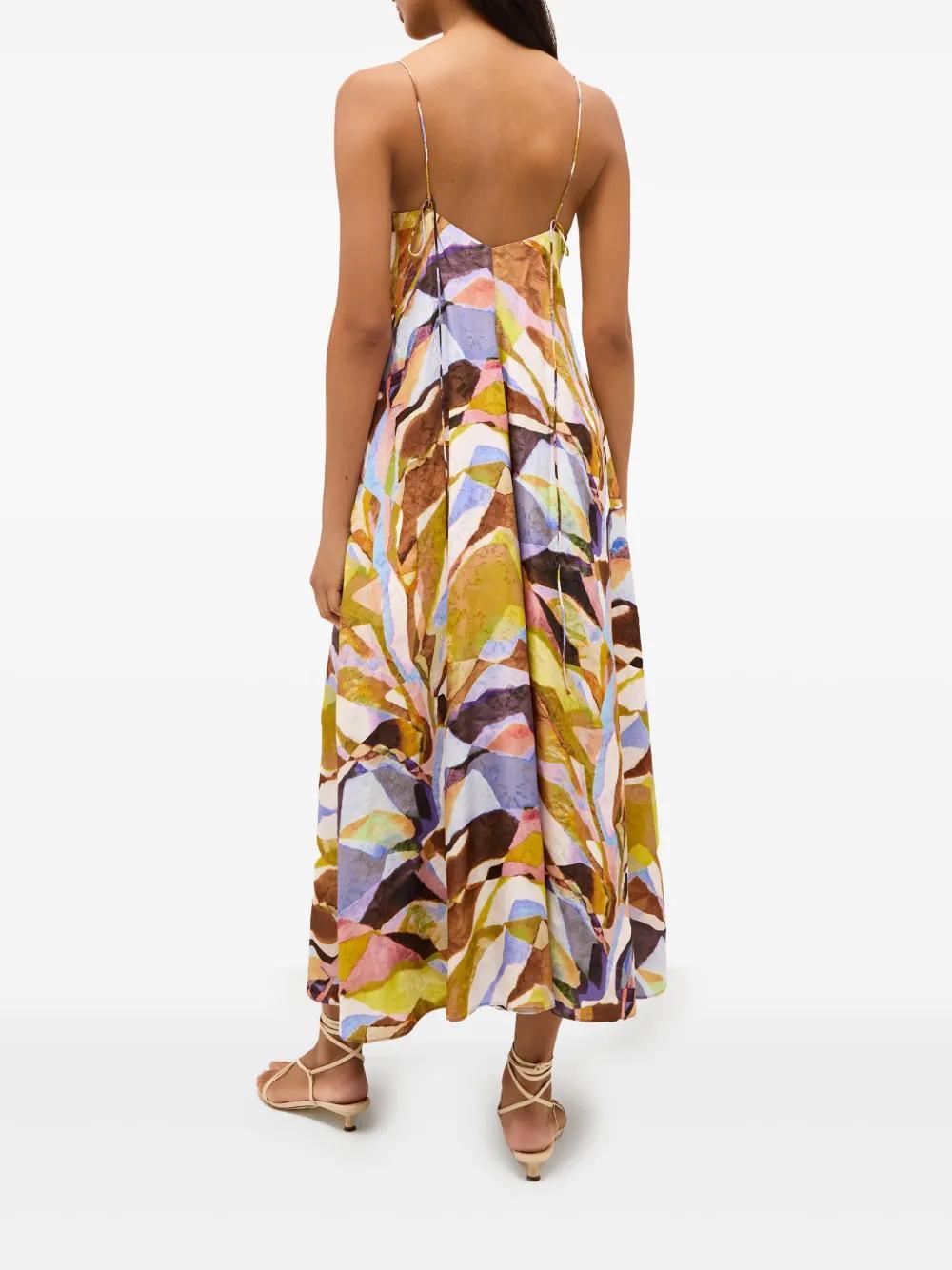 Levine abstract-print maxi dress Product Image