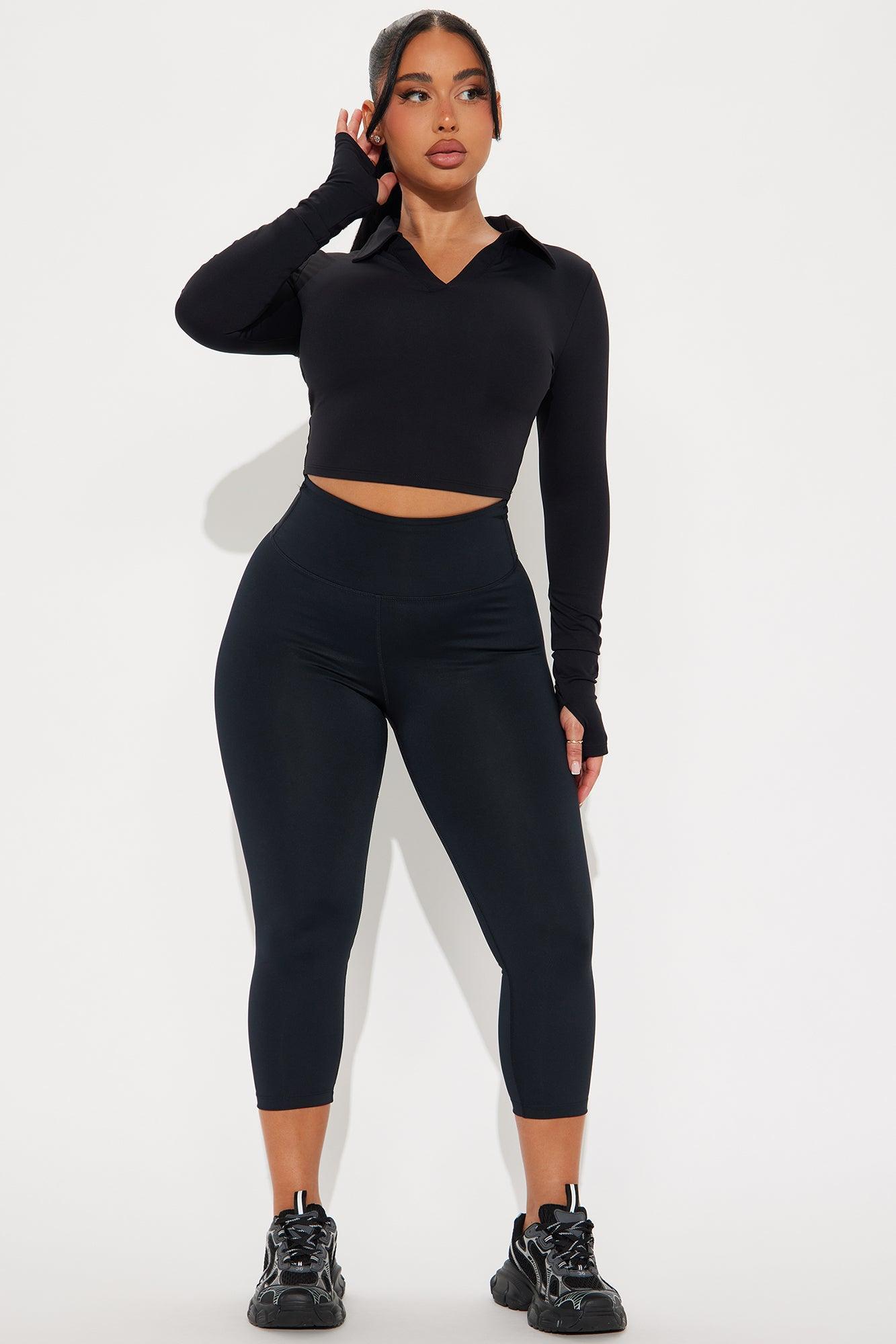 Tennis Love Long Sleeve Active Top - Black Product Image