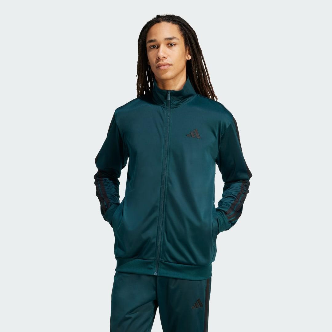 adidas 3-Stripes Tricot Regular Track Jacket Black XS Mens Product Image