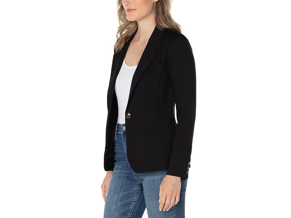 Liverpool Los Angeles Fitted Knit Blazer Women's Jacket Product Image