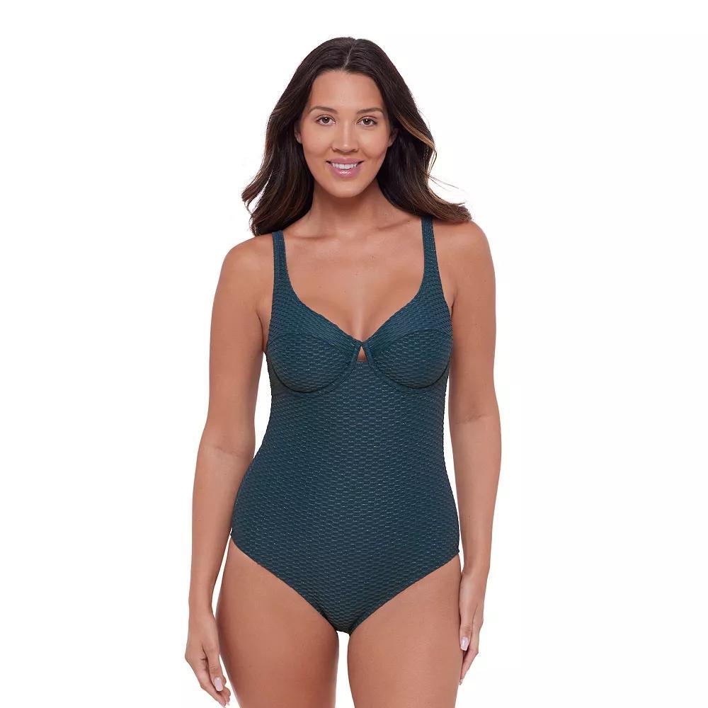 Women's S3 Swim The Underwire One-Piece Swimsuit, Size: Large, Dusk Blue Product Image