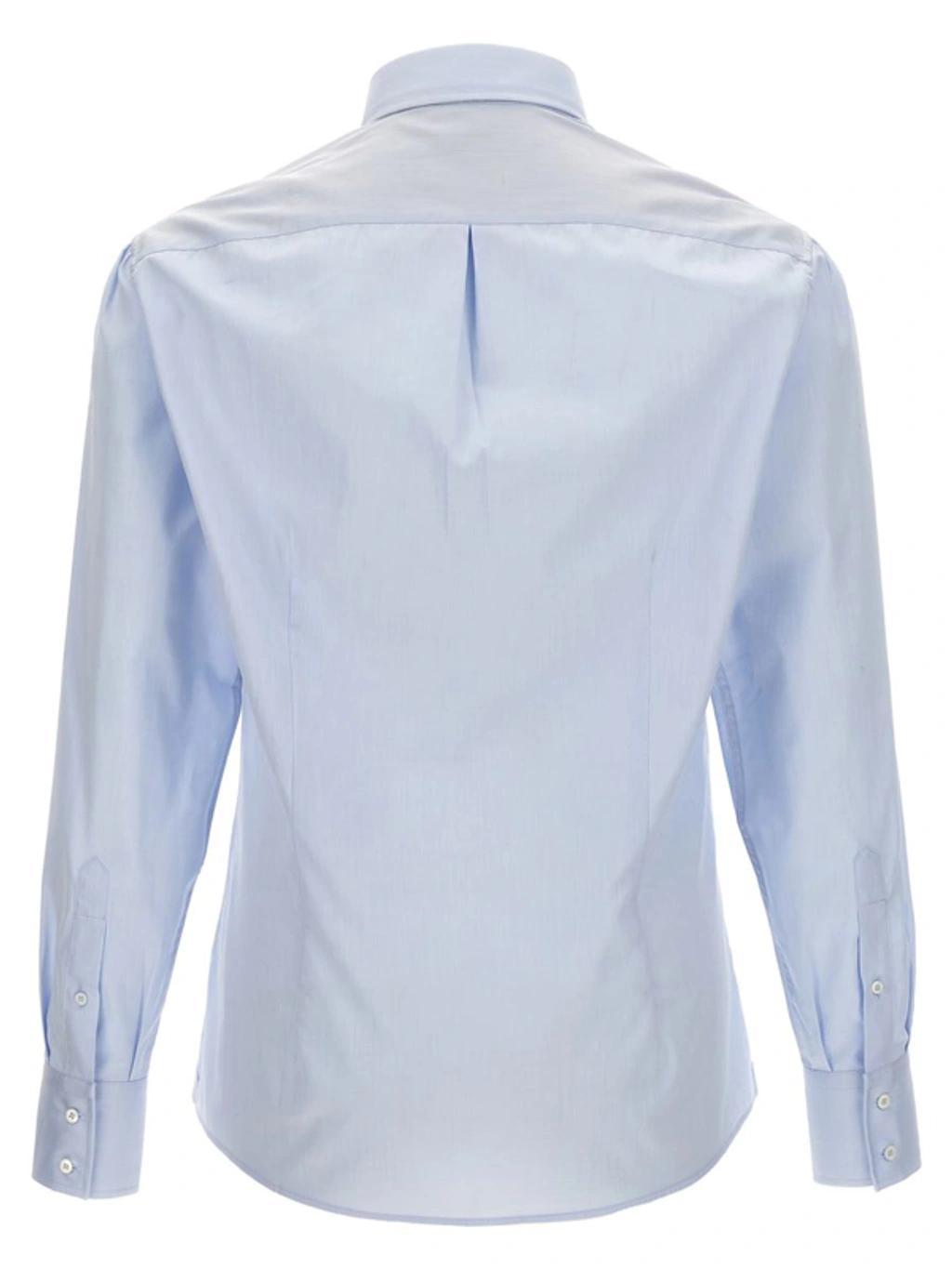 BRUNELLO CUCINELLI Cotton Shirt Shirt, Blouse Light Blue Product Image