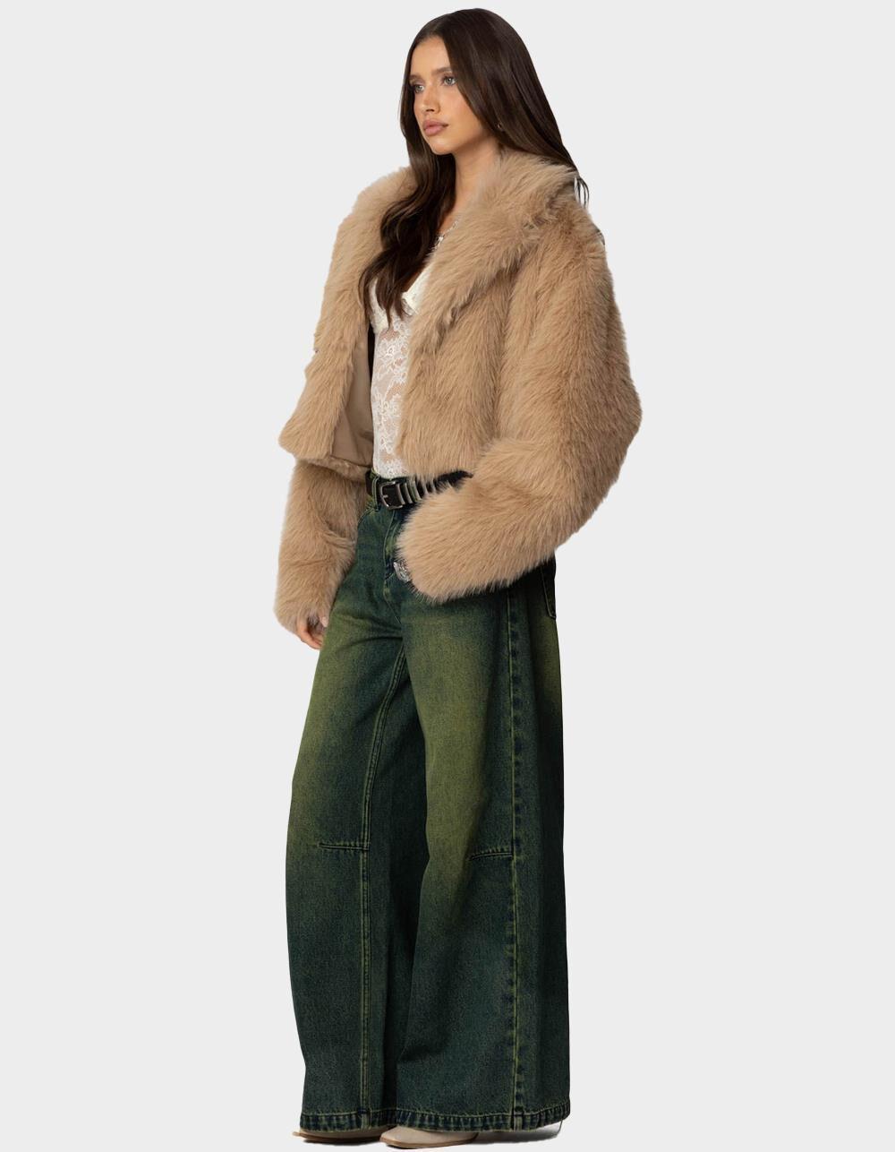 EDIKTED Sierra Oversized Faux Fur Jacket Product Image